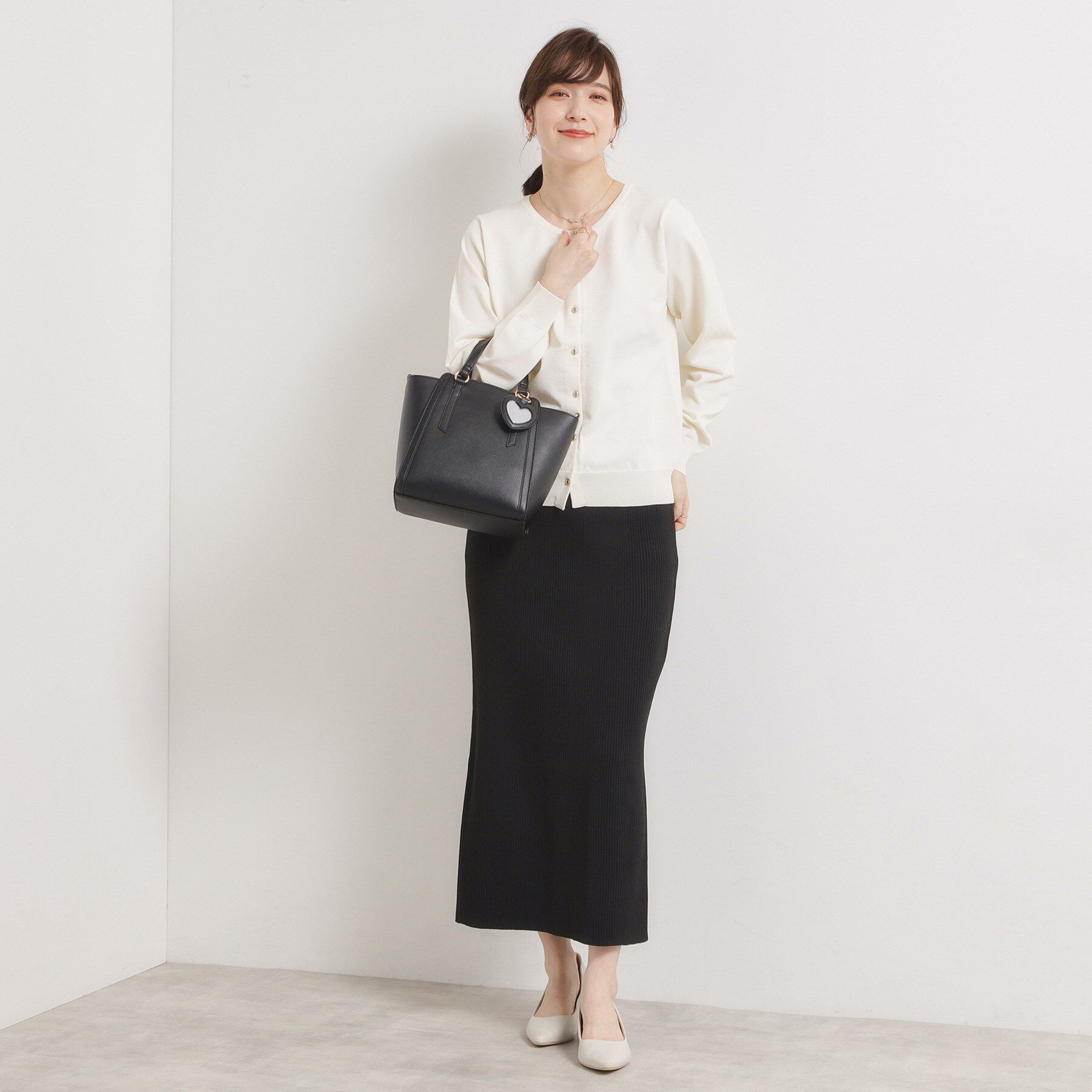 ITS&rsquo;DEMO「ミラーチャーム付き2WAYトート」|ハンドバッグ|