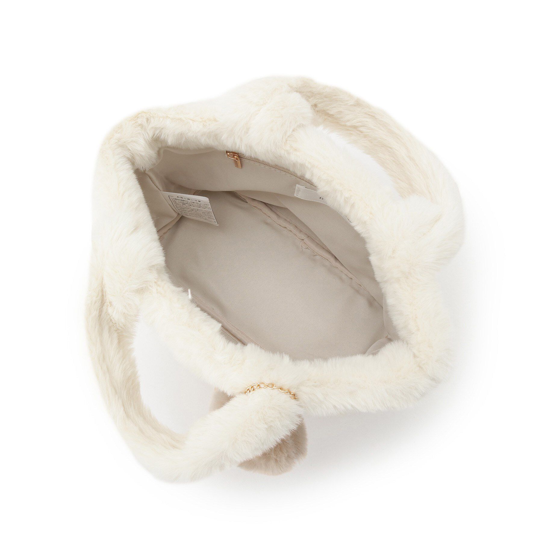 ITS&rsquo;DEMO「チャーム付きフェイクファートート」|トートバッグ|