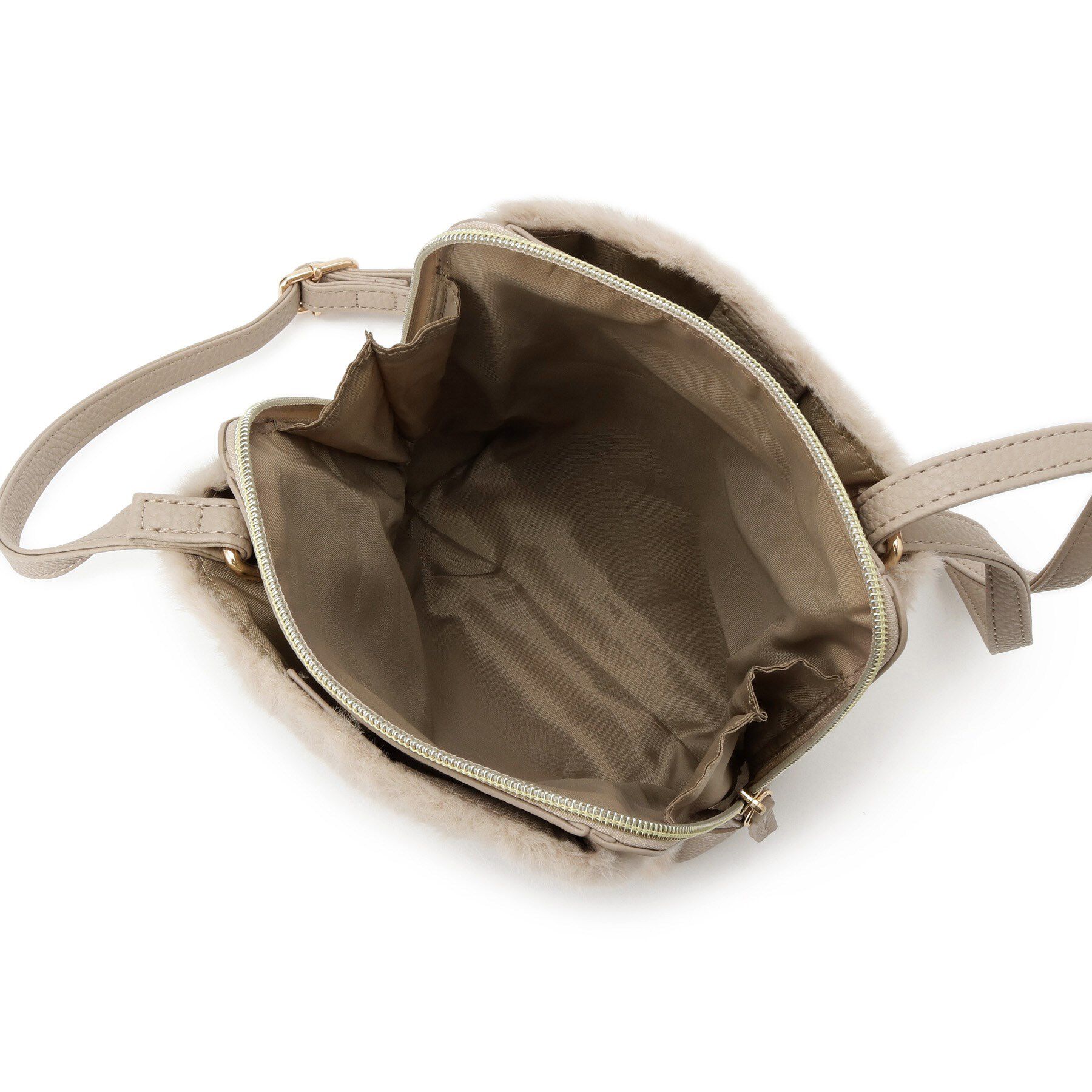 ITS&rsquo;DEMO「三層フェイクファーミニショルダー」|ショルダー・メッセンジャー|