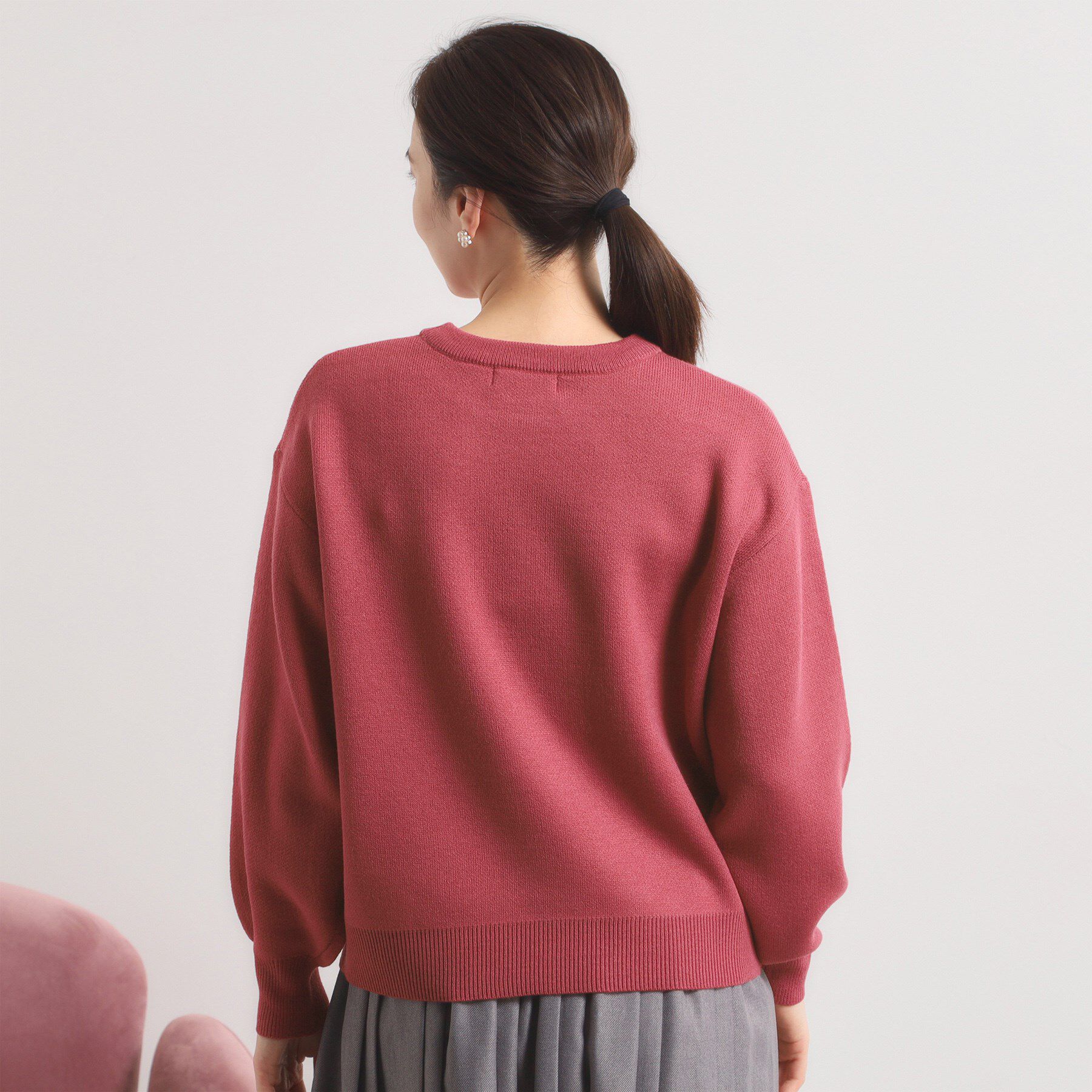 ITS&rsquo;DEMO「【手洗い可】アーチロゴニット」|ニット・セーター|