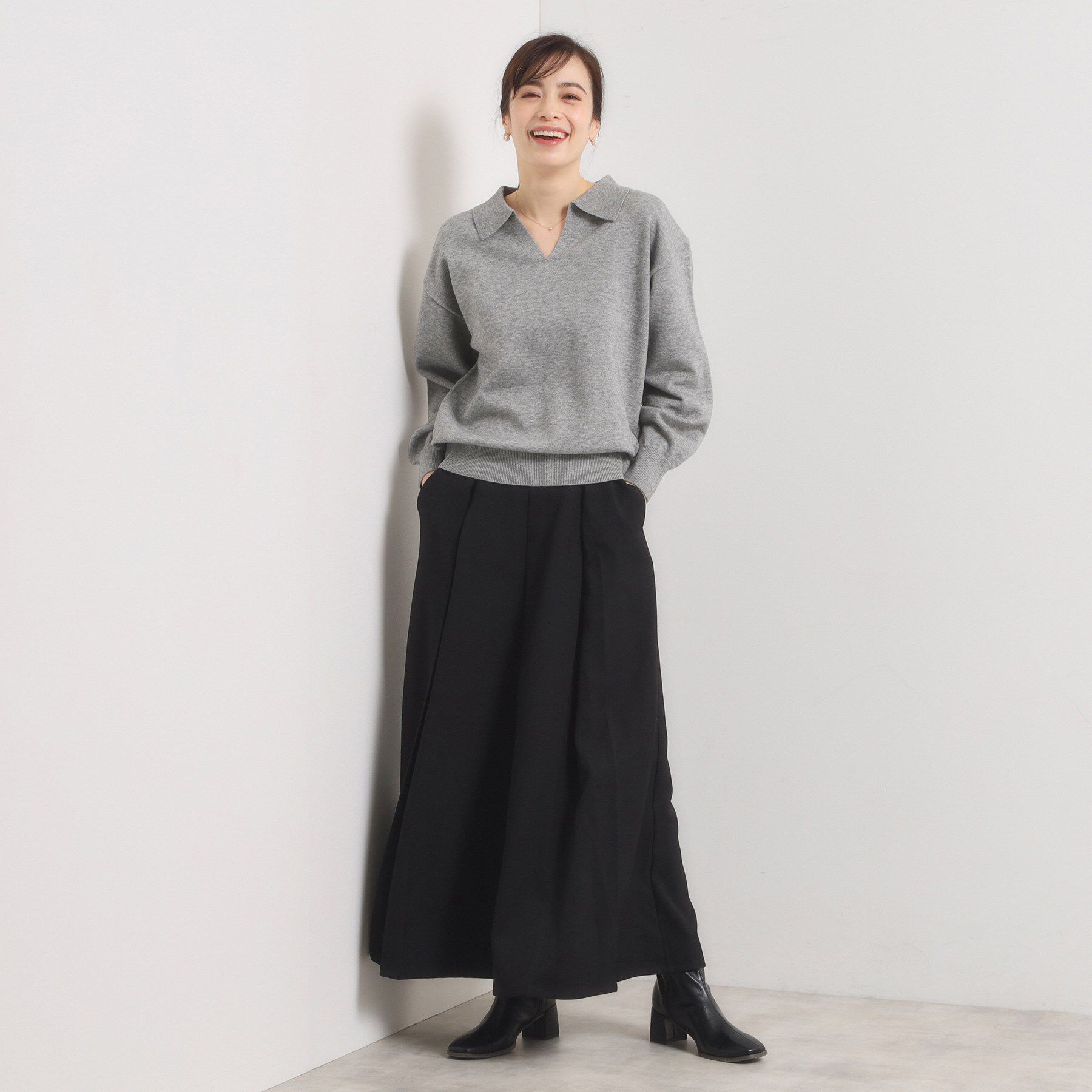 ITS&rsquo;DEMO「【手洗い可】襟付きニット」|ニット・セーター|