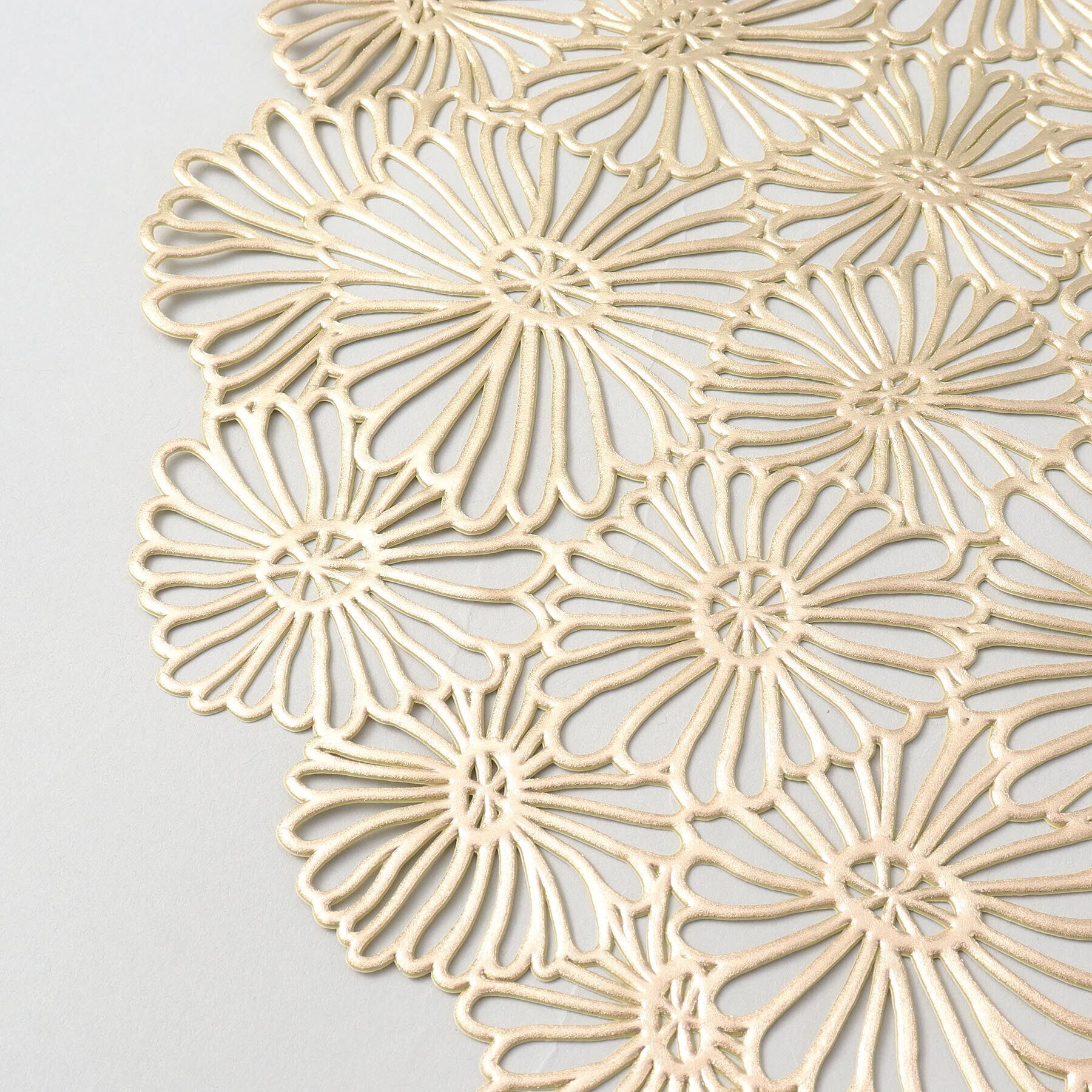 212 KITCHEN STORE「プレイスマット フラワーGD ももとせ」|食器・キッチングッズ|