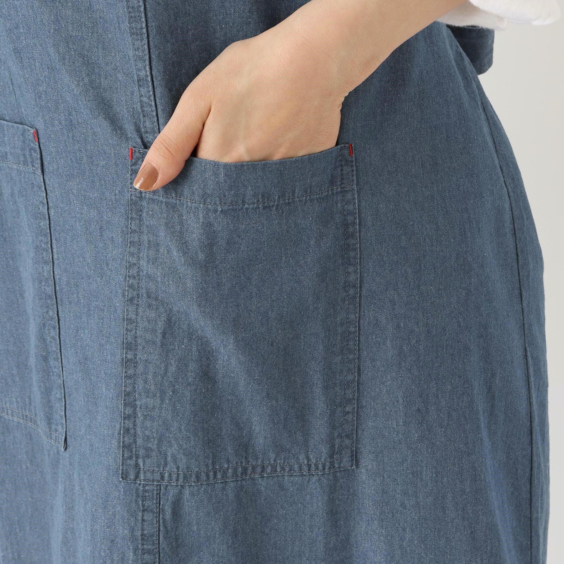 212 KITCHEN STORE「フルイドライン ロングエプロン BL」|食器・キッチングッズ|