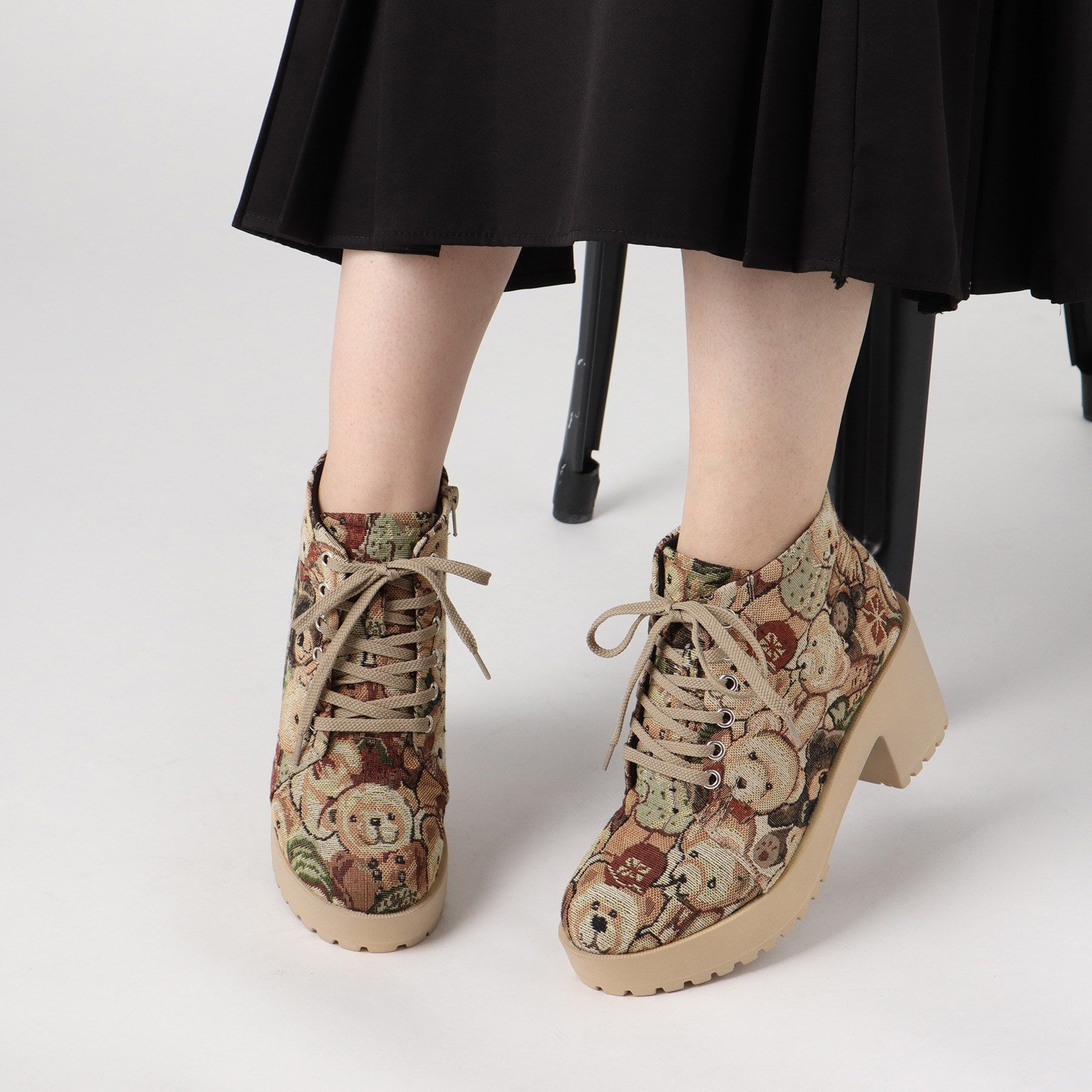 csT&P「◆タンク底レースアップショートブーツ」|ショートブーツ|