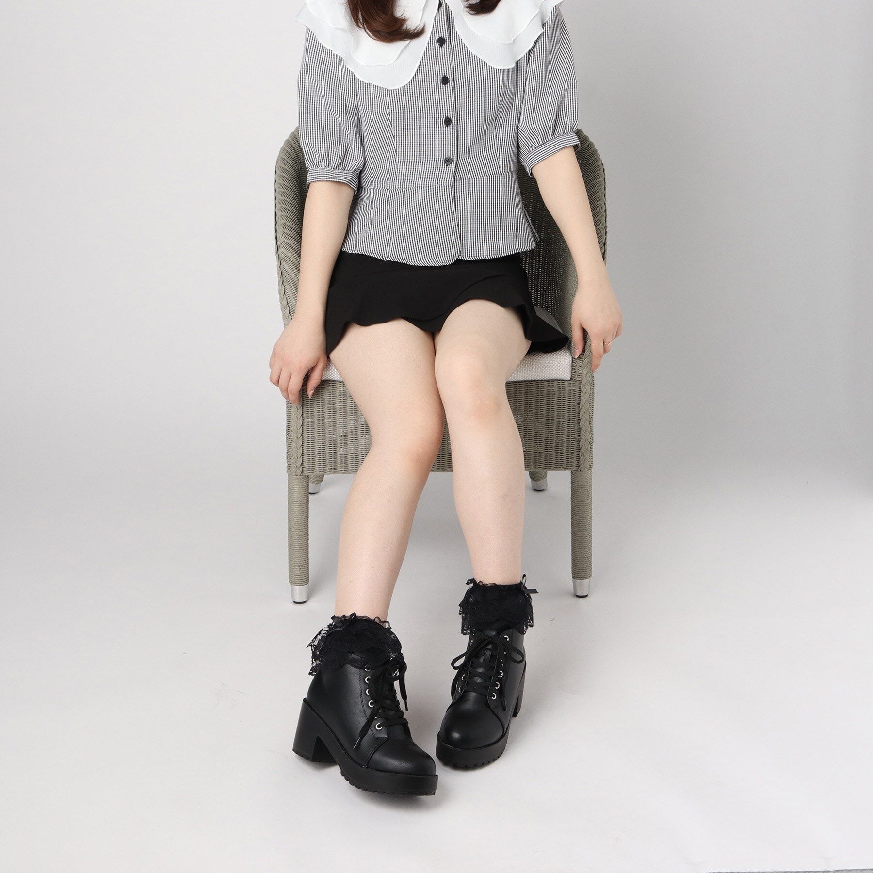 csT&P「◆タンク底レースアップショートブーツ」|ショートブーツ|