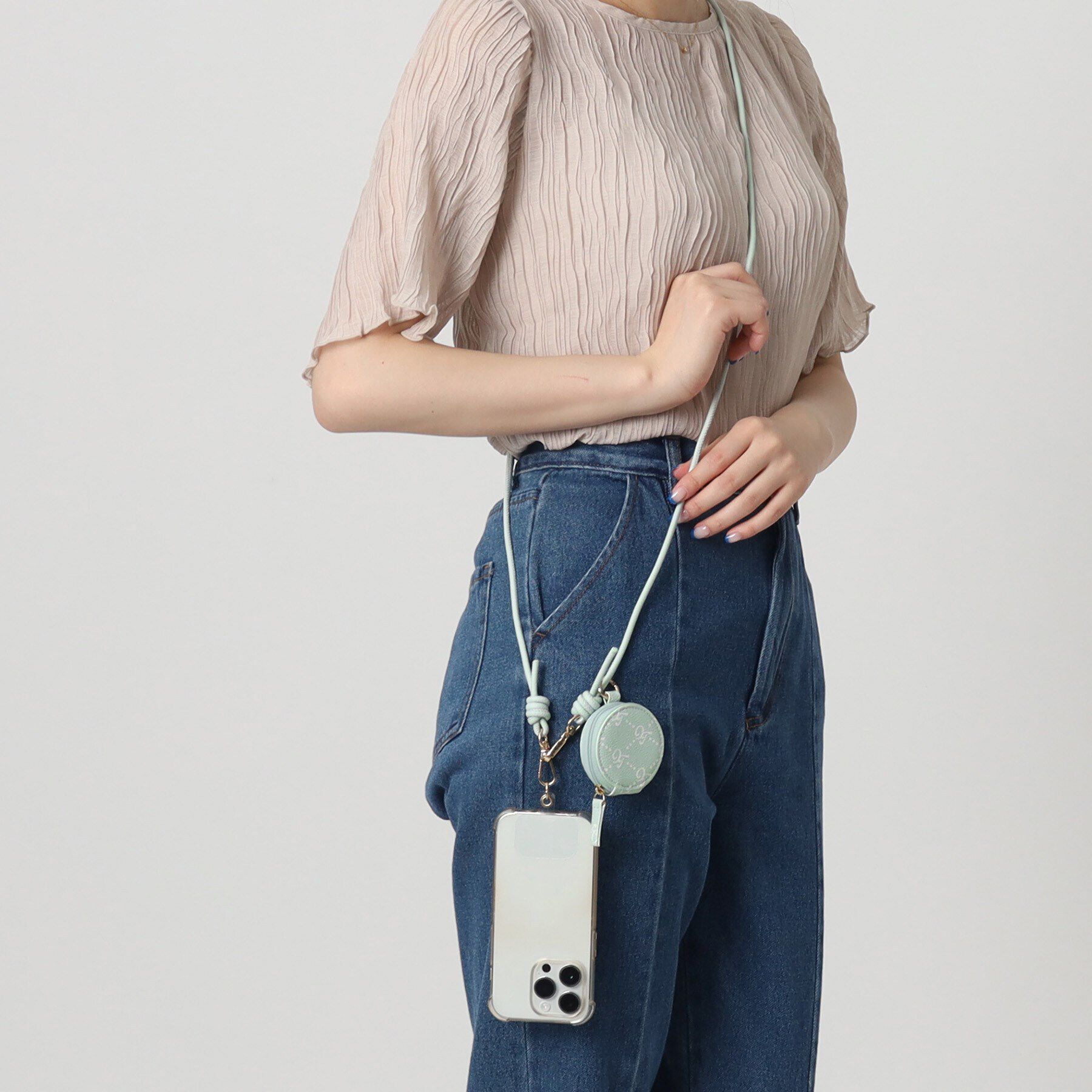 Grandedge「ポーチ付きスマホショルダー」|ストラップ|