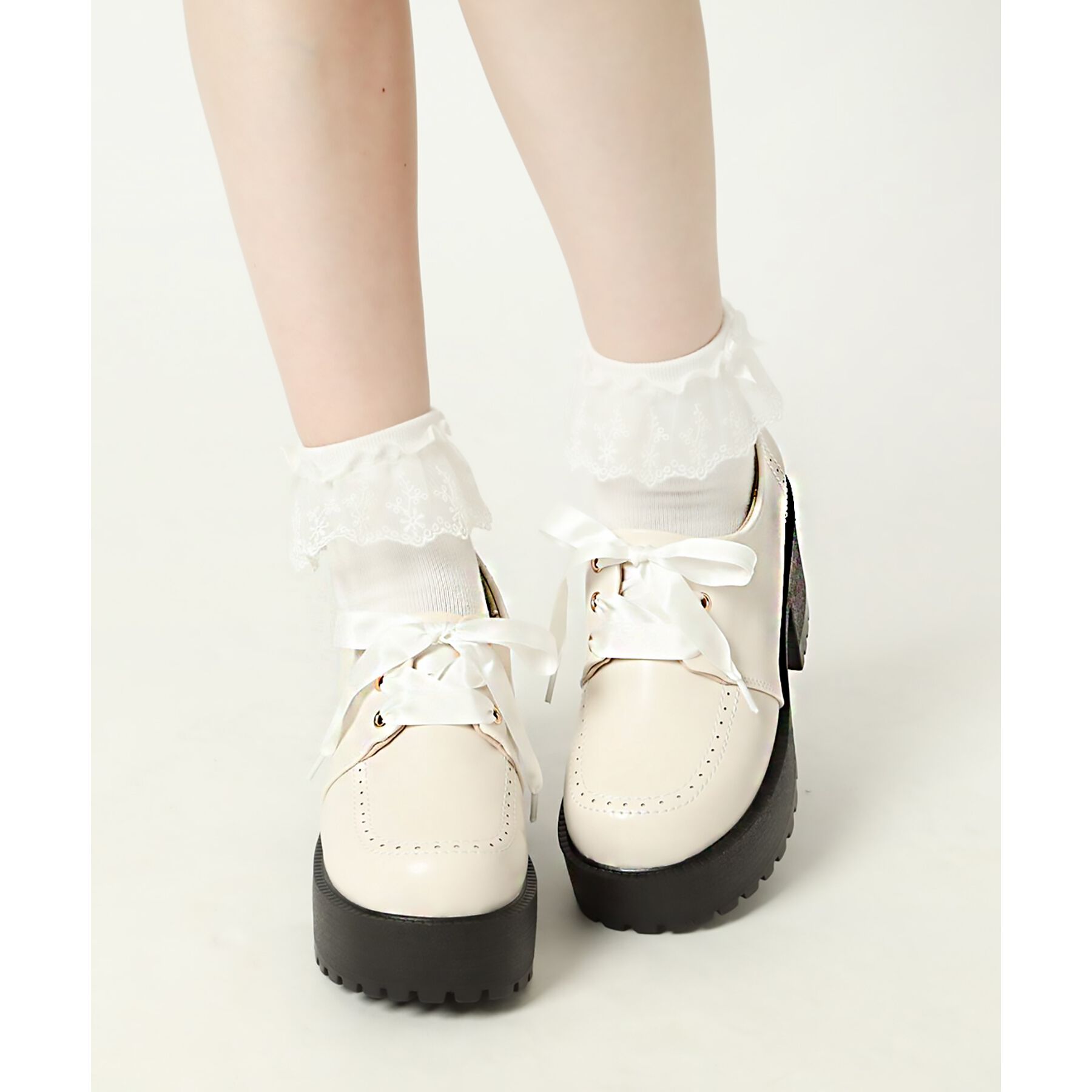 csT&P「厚底レースアップシューズ」|パンプス|