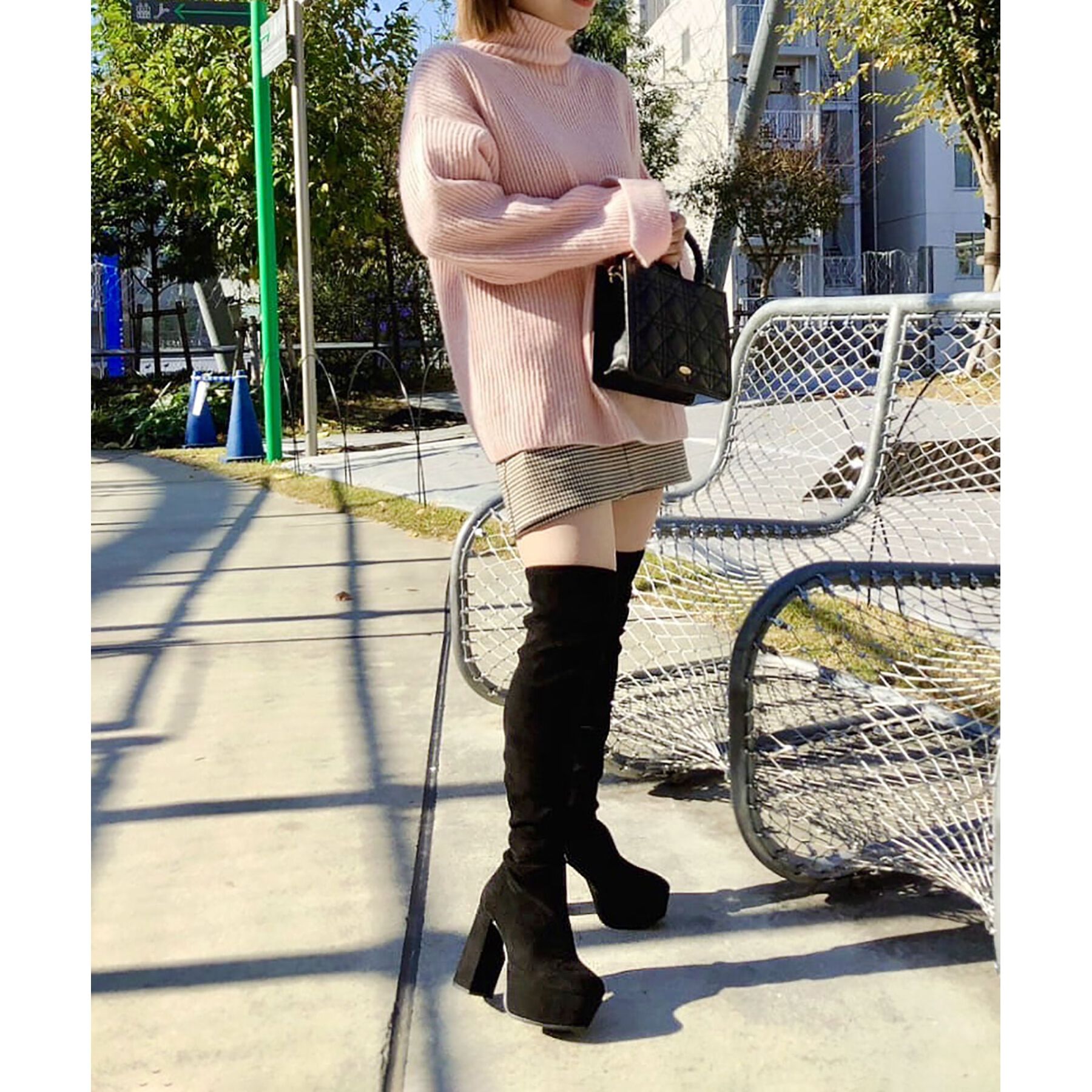 ESPERANZA「厚底ラク盛りニーハイブーツ」|ショートブーツ|