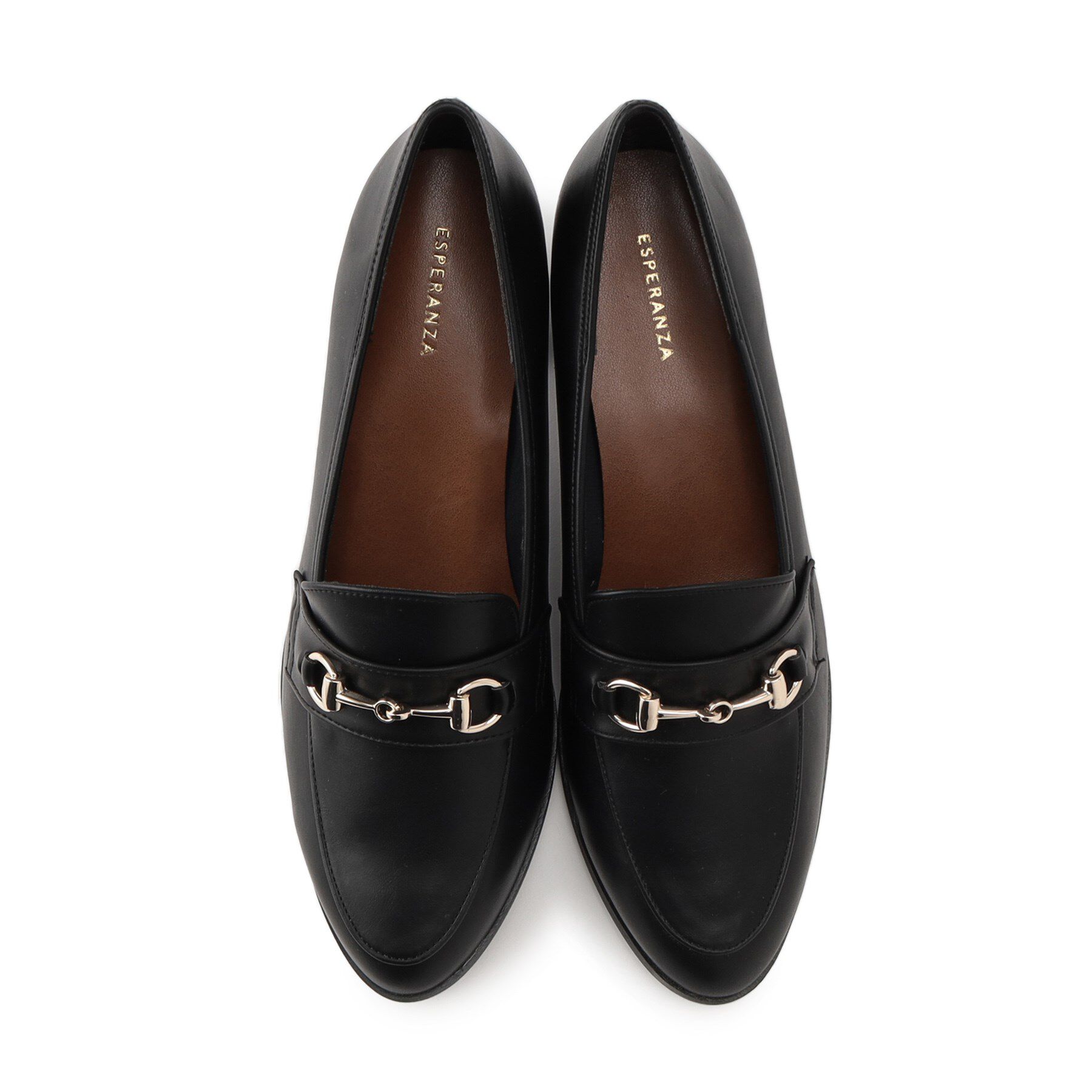 ESPERANZA「ミドルヒールビットローファー」|パンプス|