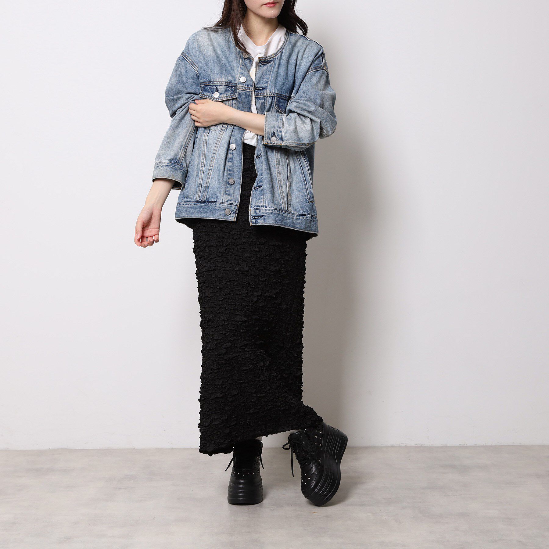 ESPERANZA「【EC先行販売】きゅんフィット厚底フラットキルティングスタッズスニーカー」|スニーカー|