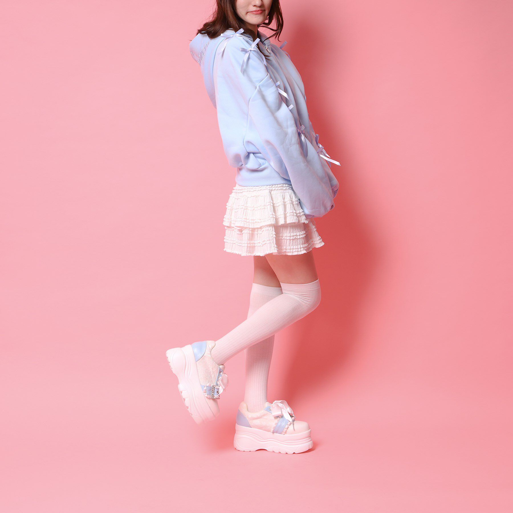 csT&P「夢見るシリーズキラキラ厚底スニーカー」|スニーカー|