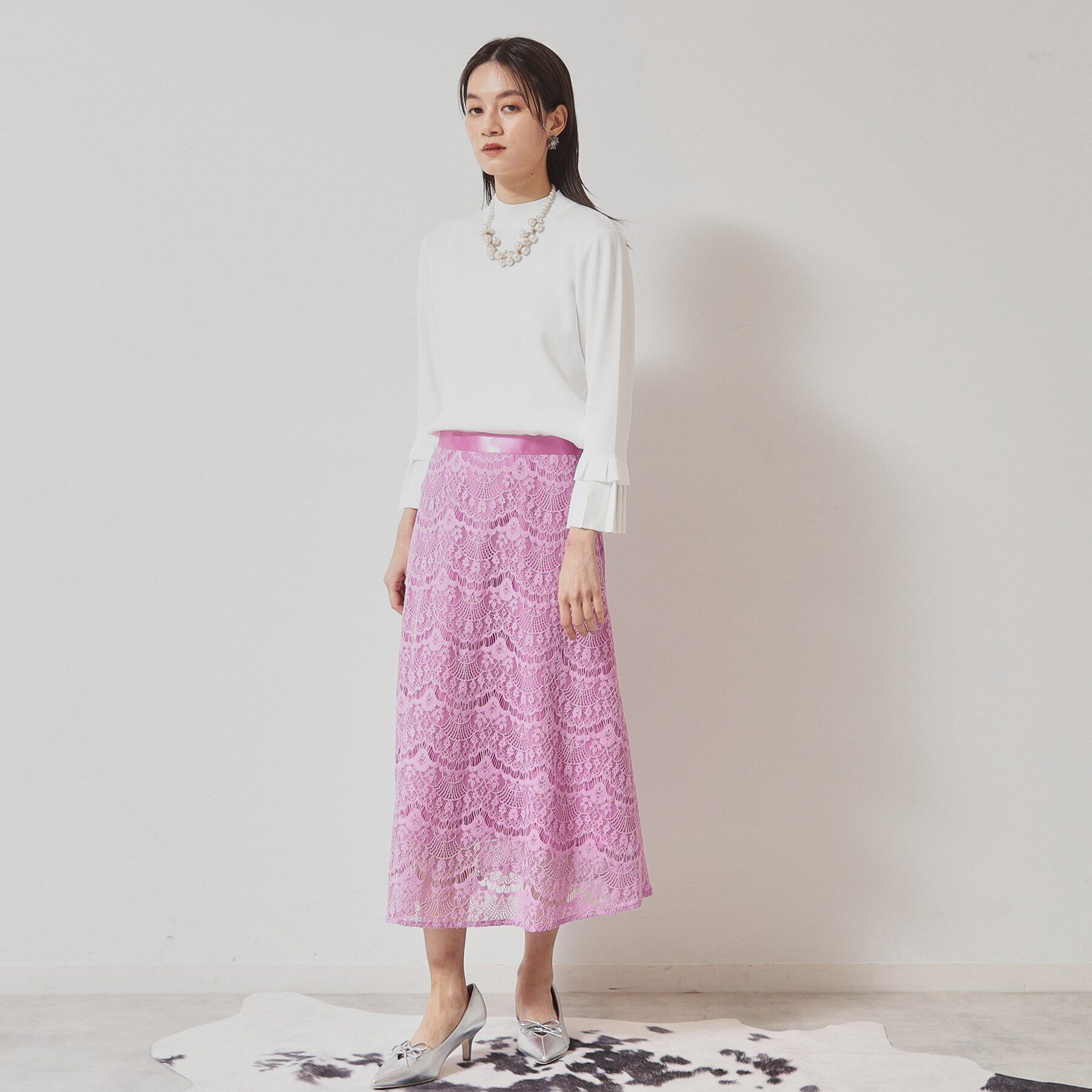 SunaUna「【セットアップ可／S～L】ふんわりフレアスカート」|スカート|