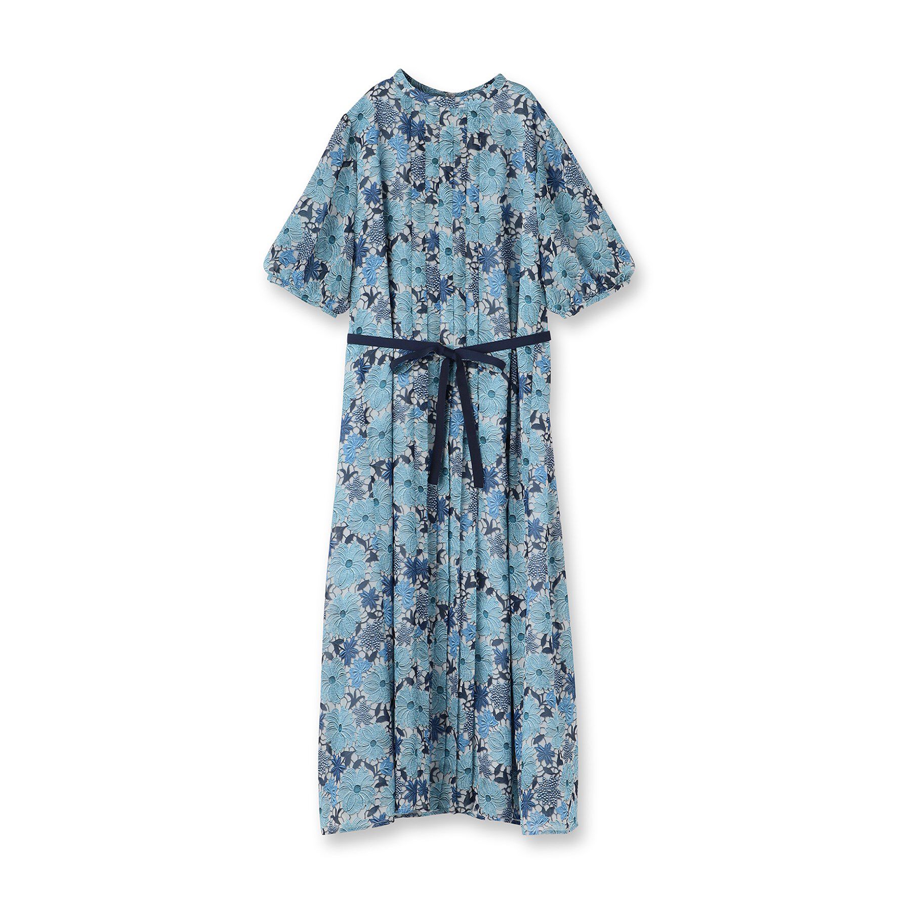 SunaUna「【完売間近／&yours project】レース柄プリーツワンピース」|ワンピース|