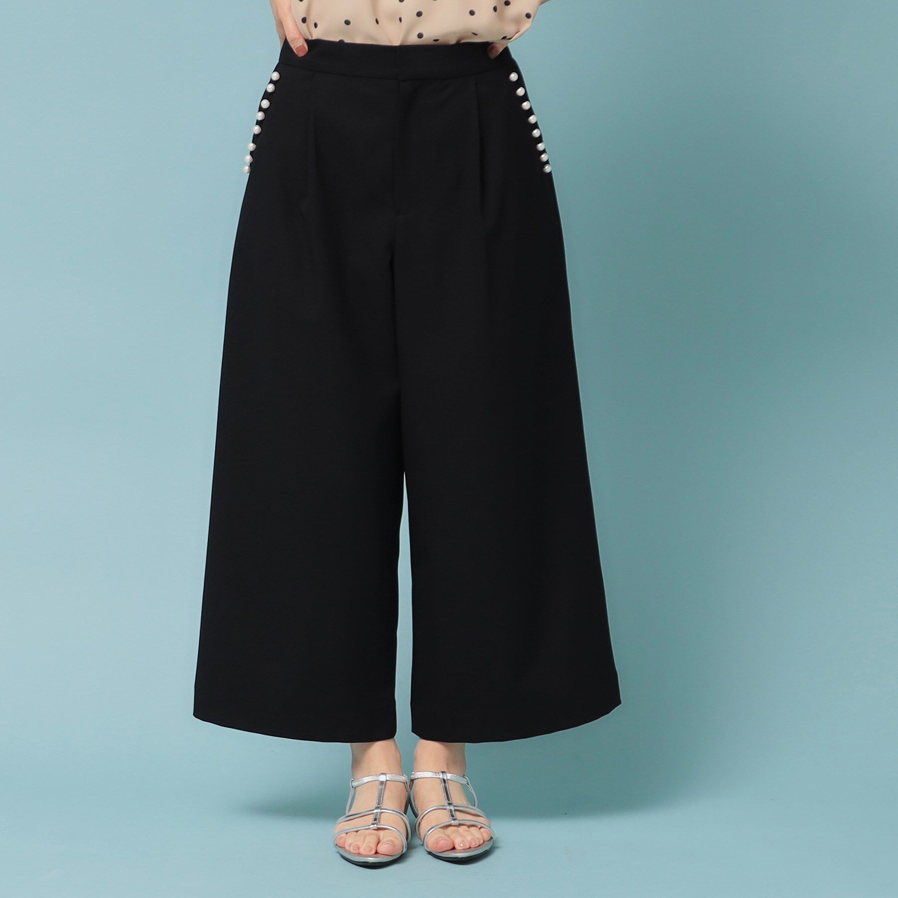 SunaUna「【ウエストゴム／S～L】ガウチョパンツ」|その他|