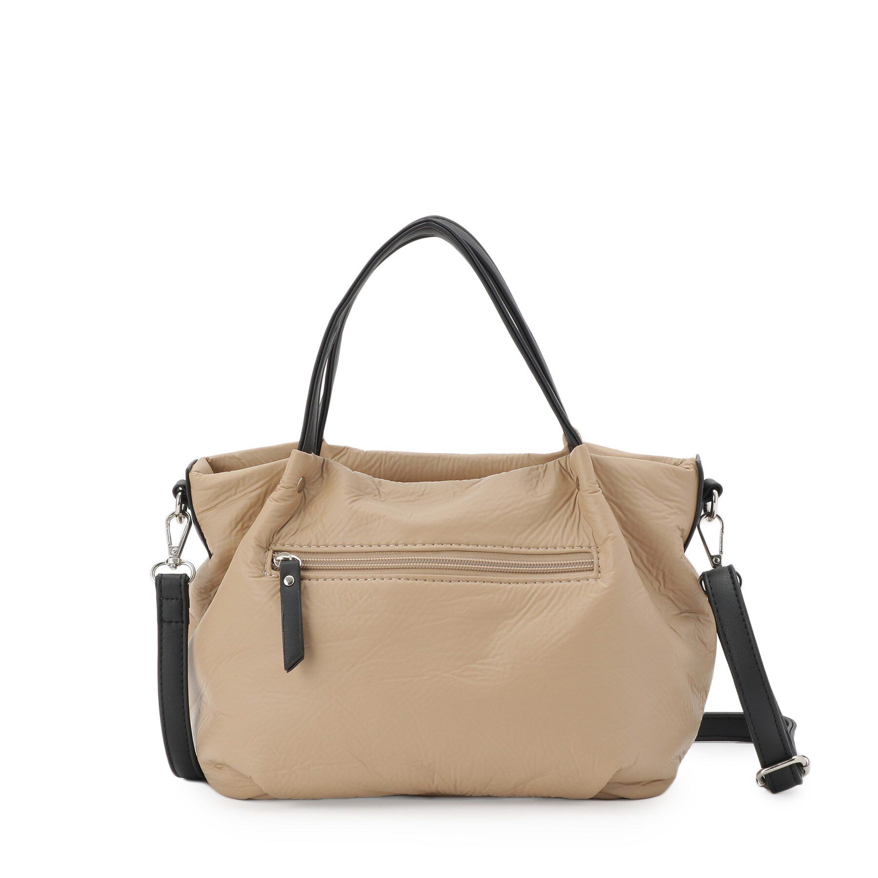 SunaUna「【2WAY／オリジナルプリント裏使用】タックトートバック」|トートバッグ|