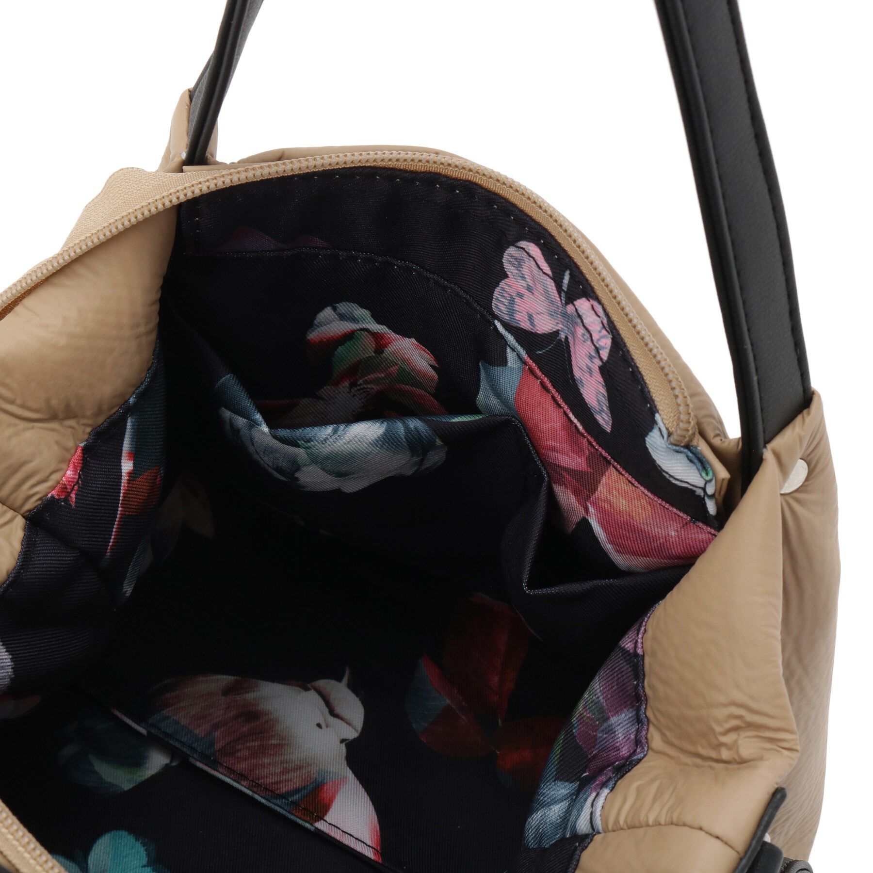 SunaUna「【2WAY／オリジナルプリント裏使用】タックトートバック」|トートバッグ|