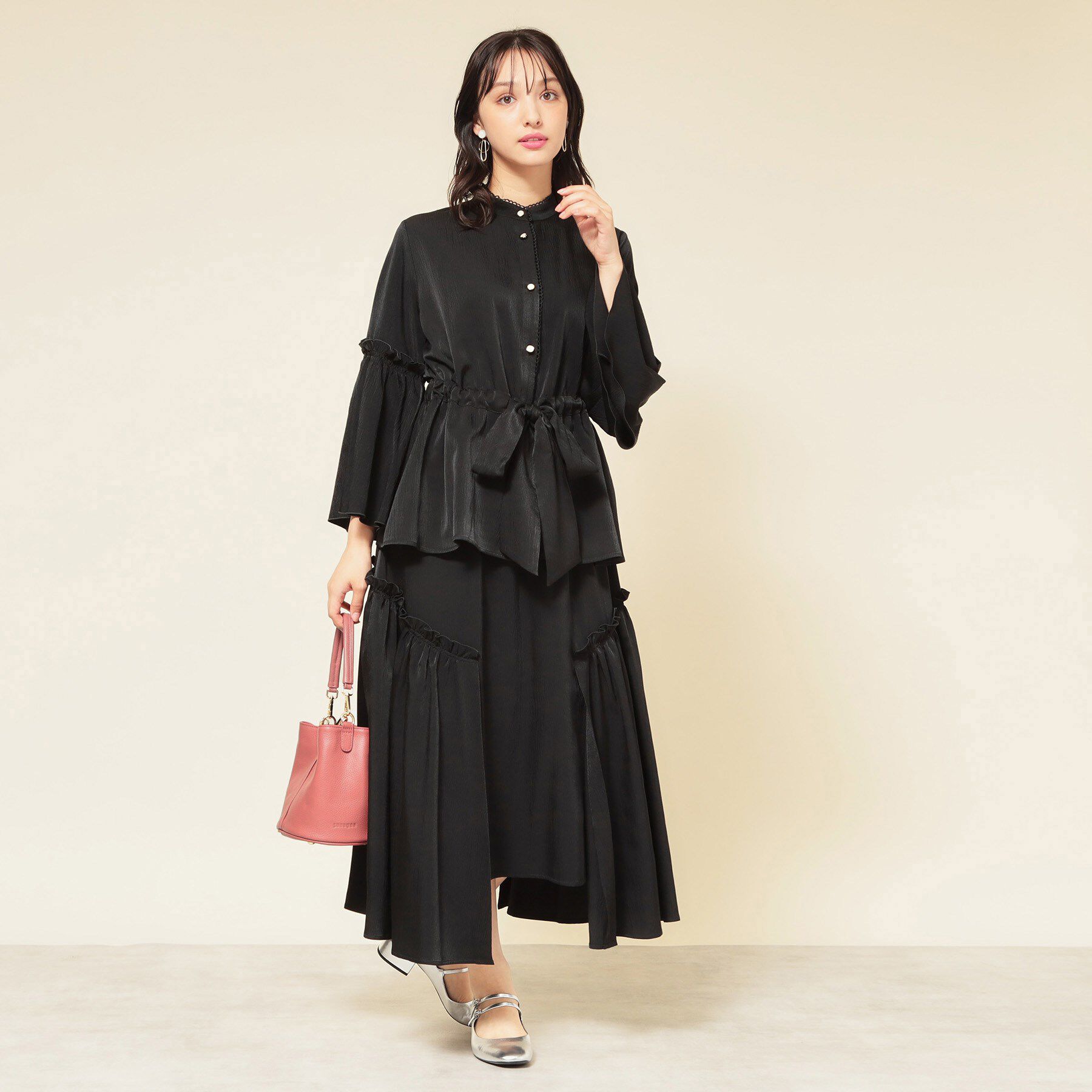 SunaUna「【2WAY／オリジナルプリント裏使用】牛革ワンショルダーバック」|ショルダー・メッセンジャー|