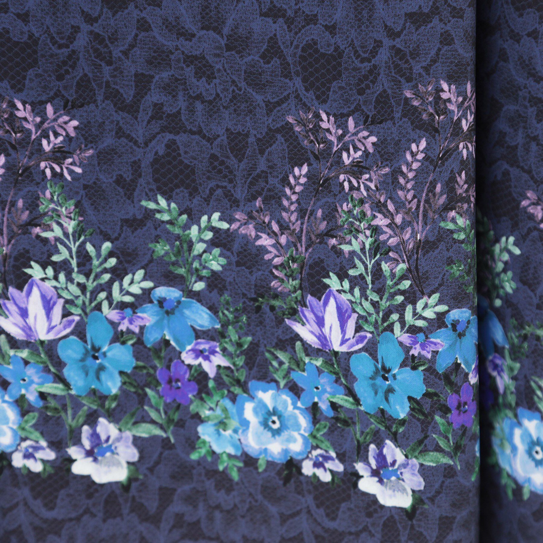 SunaUna「【co creation and yours／SS～L】レースプリント柄ワンピース」|ワンピース|