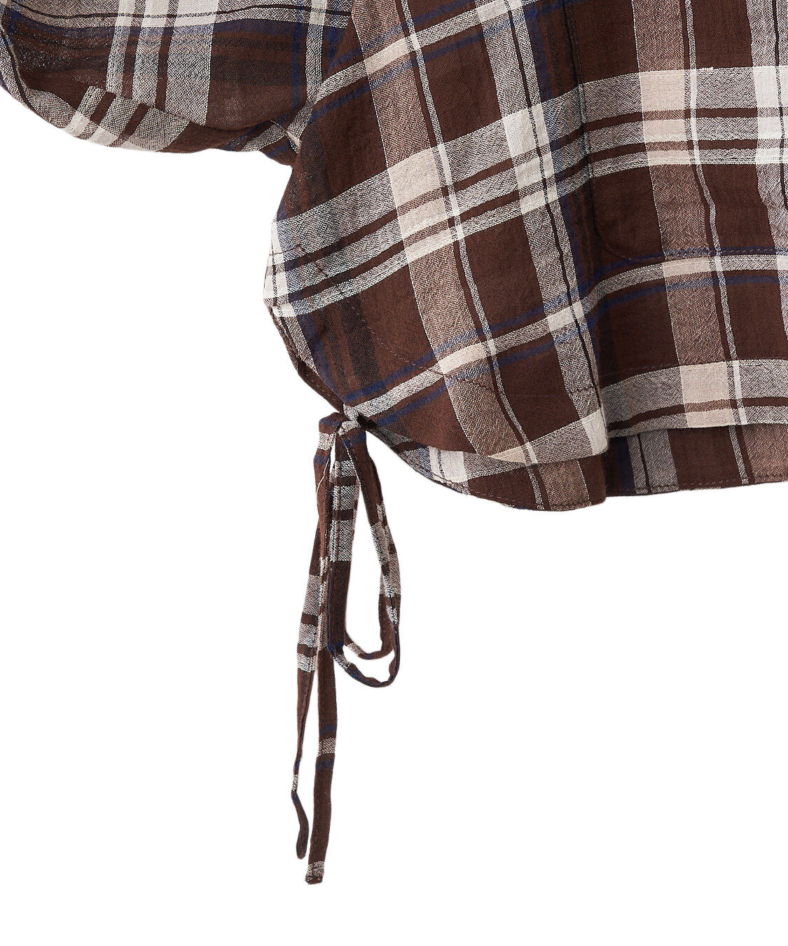 COCO DEAL「サイドリボンクロップドシャツ」|シャツ・ブラウス|