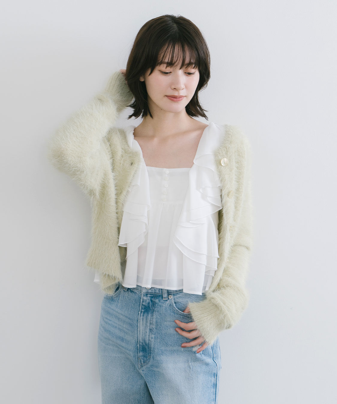 COCO DEAL「シフォンフリルブラウス」|シャツ・ブラウス|