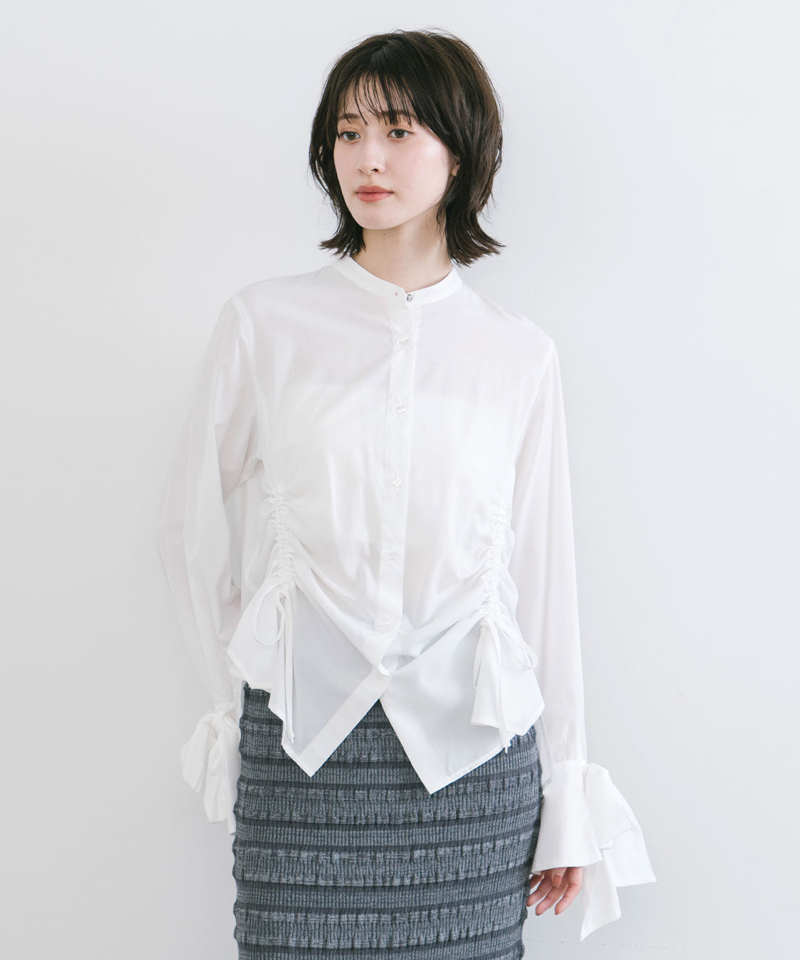 COCO DEAL「リボンスリーブドロストシャツブラウス」|シャツ・ブラウス|