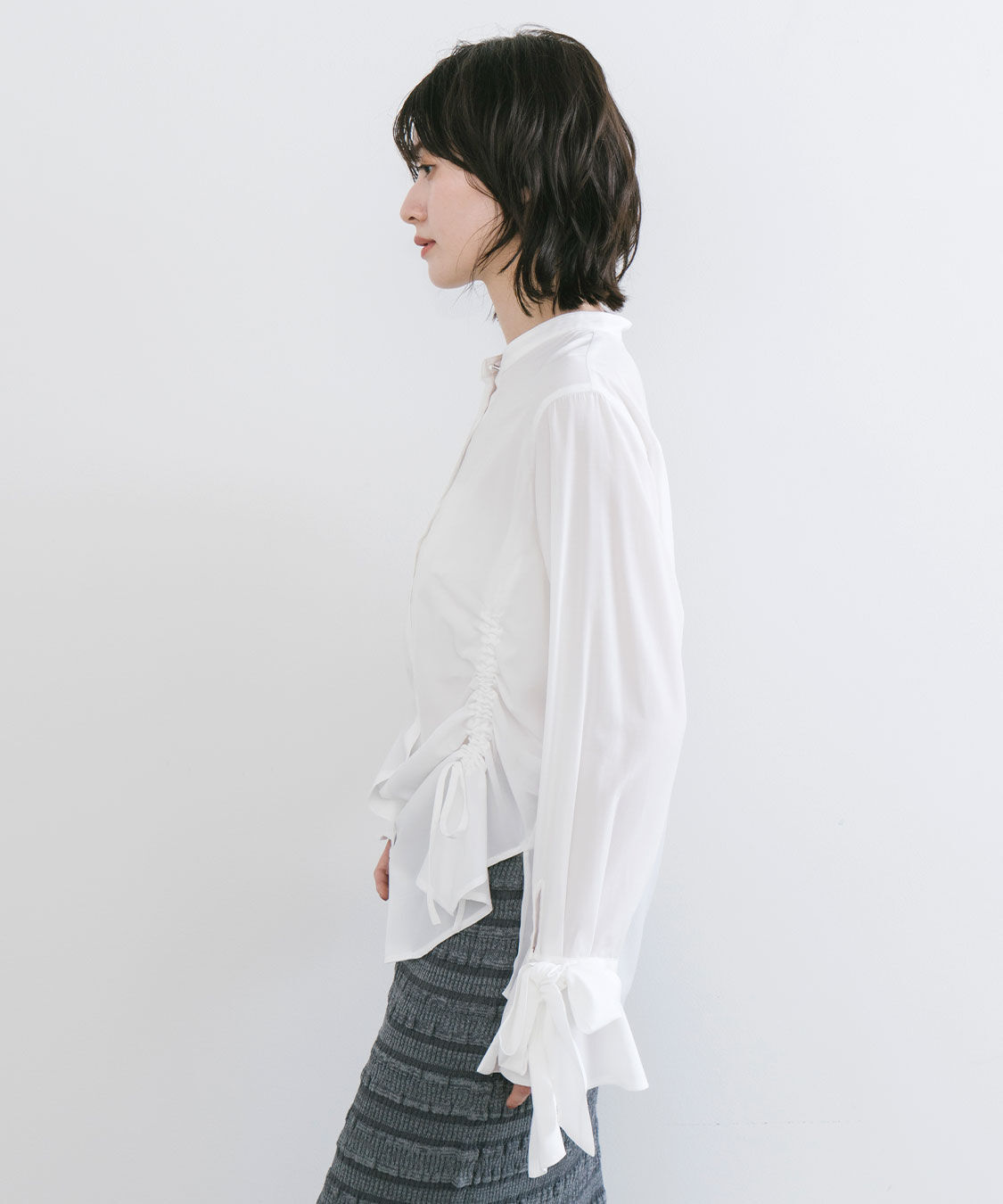 COCO DEAL「リボンスリーブドロストシャツブラウス」|シャツ・ブラウス|