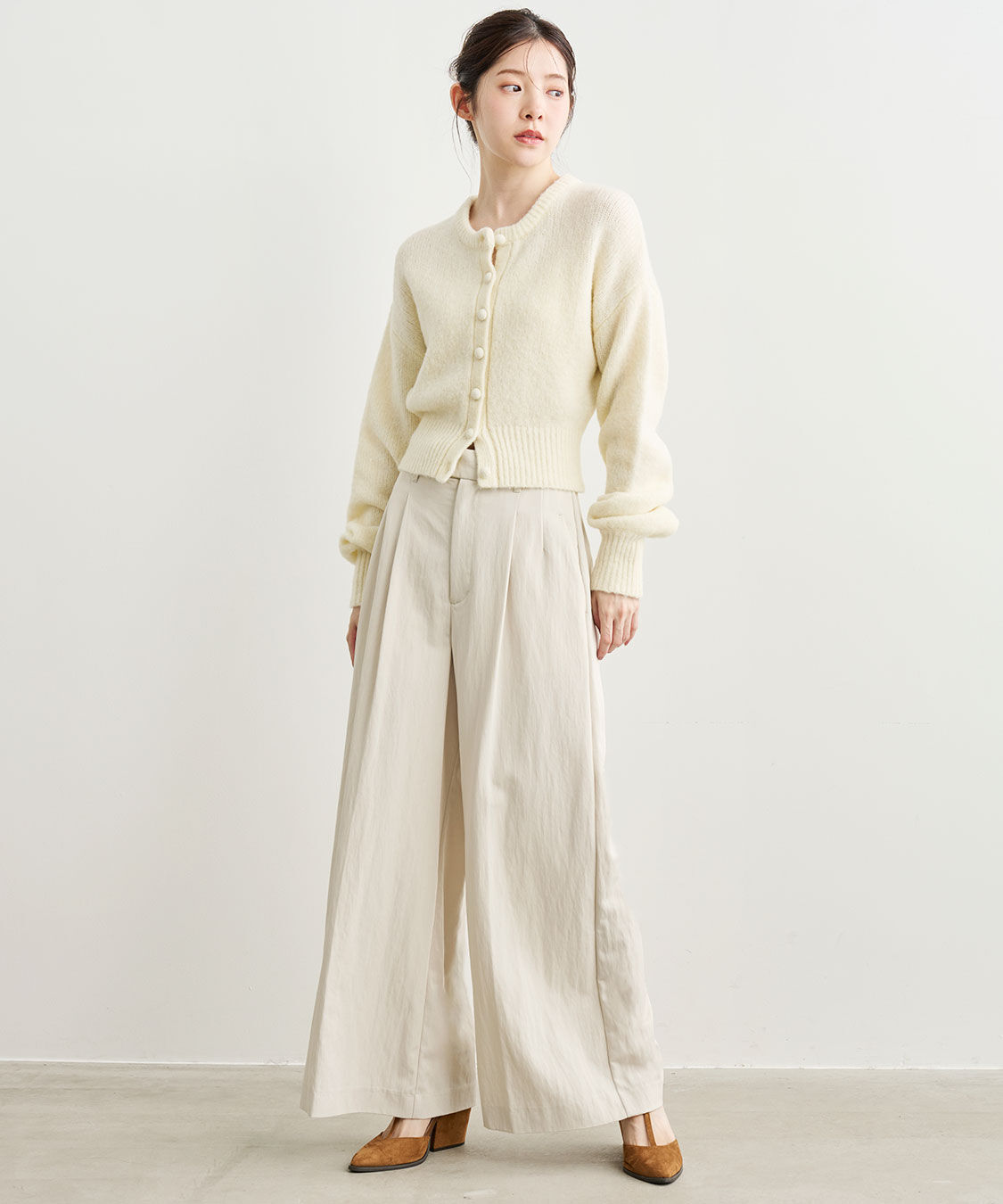 COCO DEAL「リラクシーワイドパンツ」|スラックス|