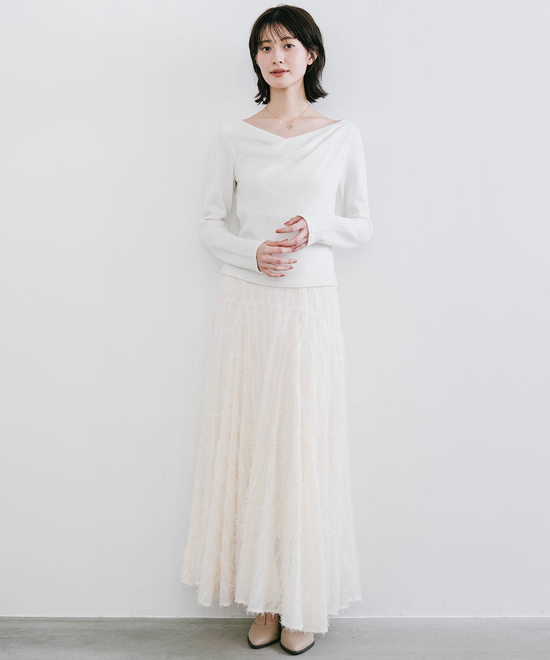 COCO DEAL「ウェーブフラッフィーフレアスカート」|スカート|