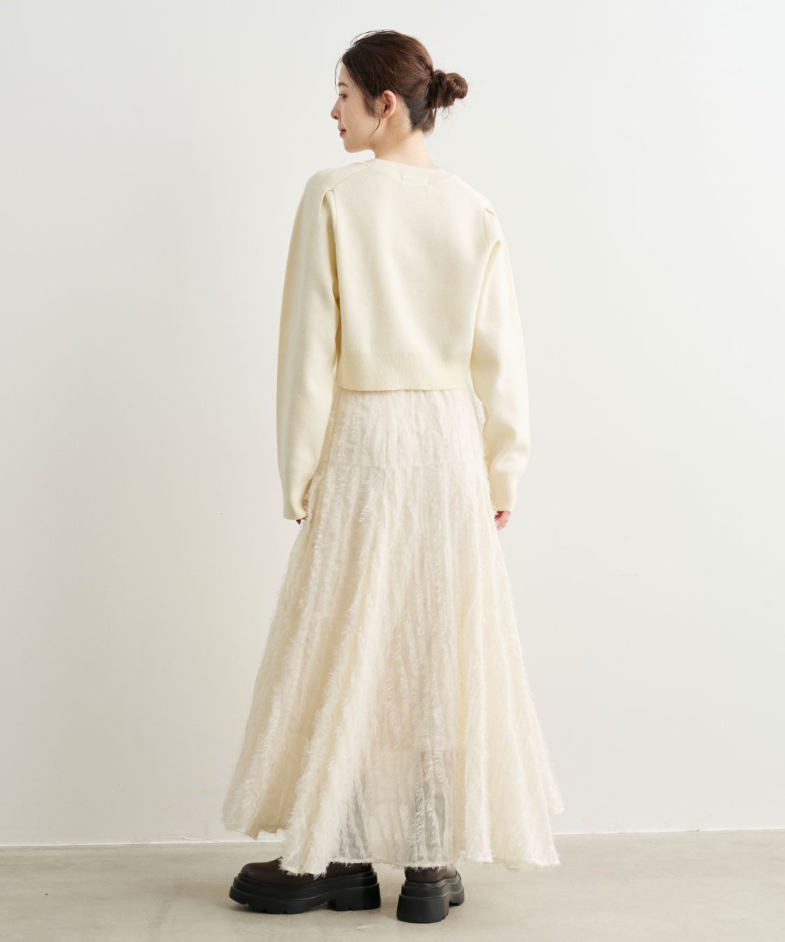 COCO DEAL「ウェーブフラッフィーフレアスカート」|スカート|