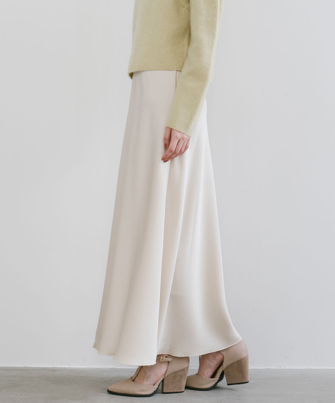 COCO DEAL「サテンナロースカート」|スカート|