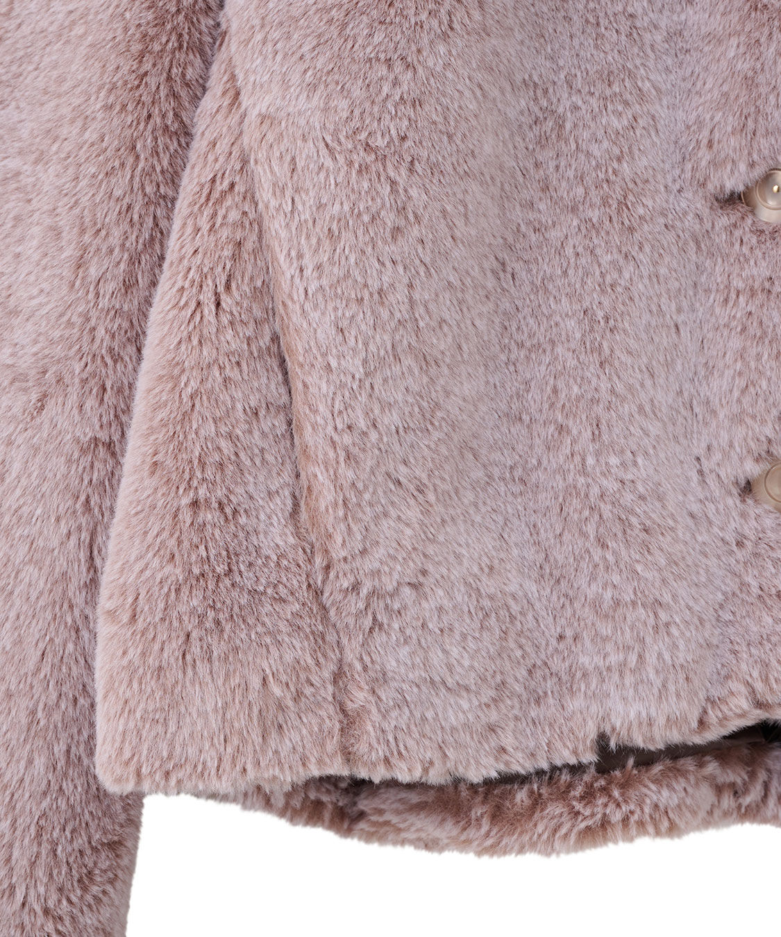 COCO DEAL「ショートファージャケット」|ステンカラーコート|