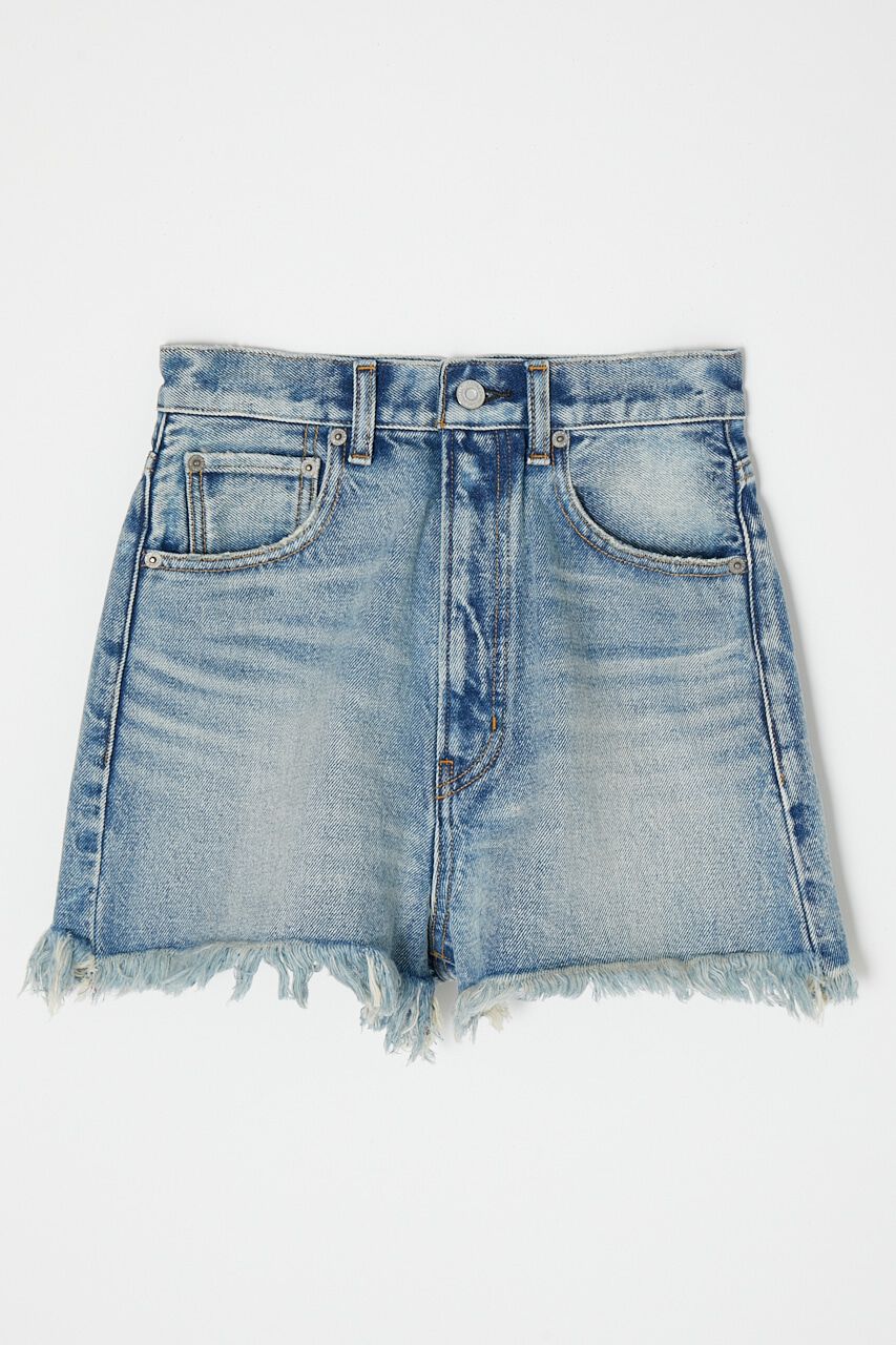 MOUSSY「HW CUT OFF ショートパンツ」|デニム|