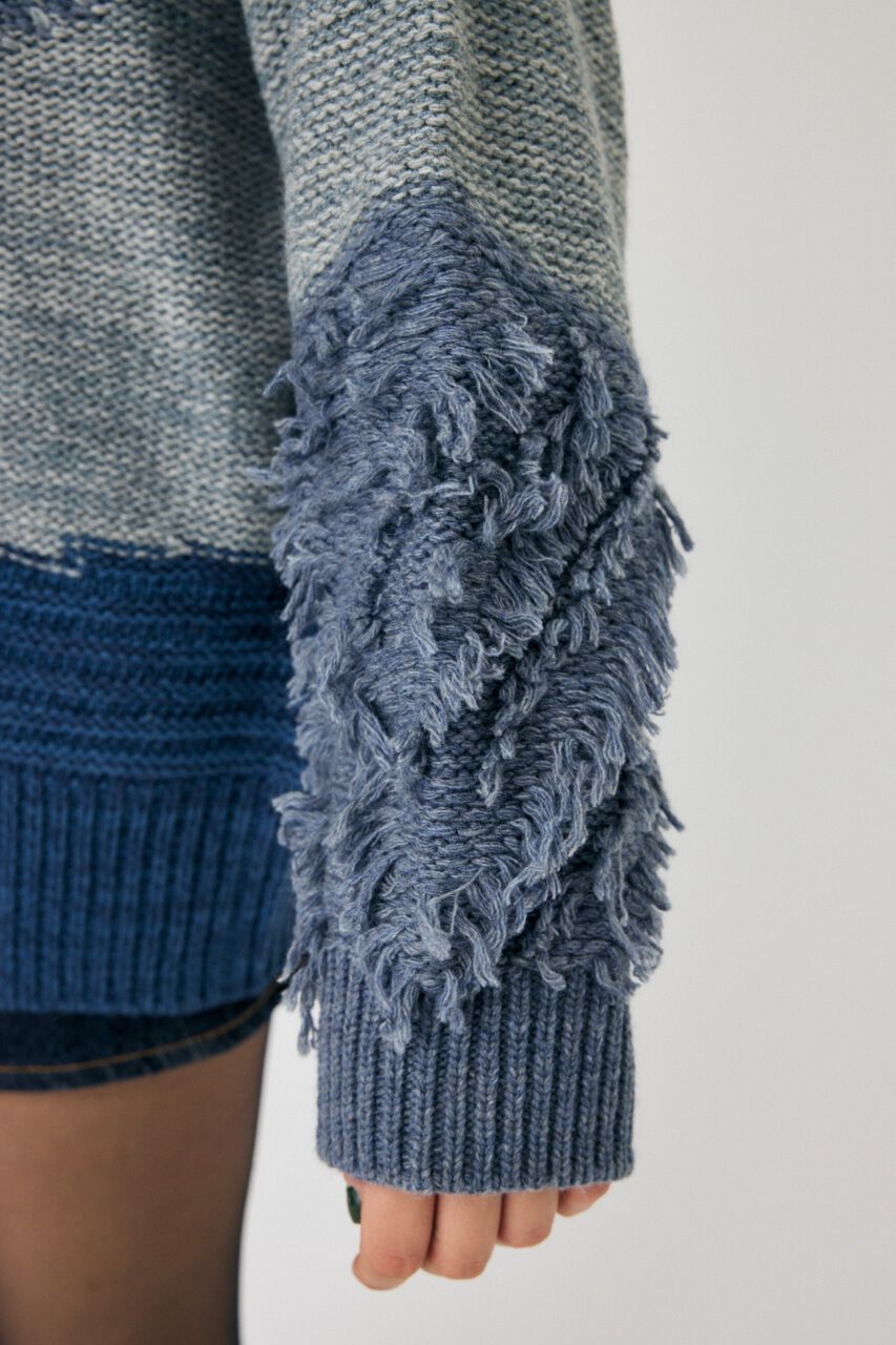 MOUSSY「PATCH DESIGN ニット」|ニット・セーター|