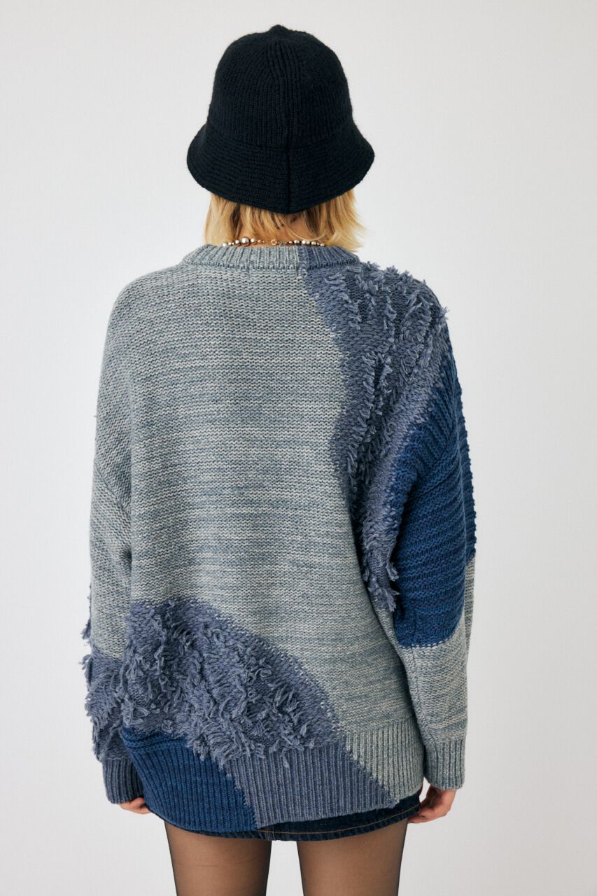 MOUSSY「PATCH DESIGN ニット」|ニット・セーター|