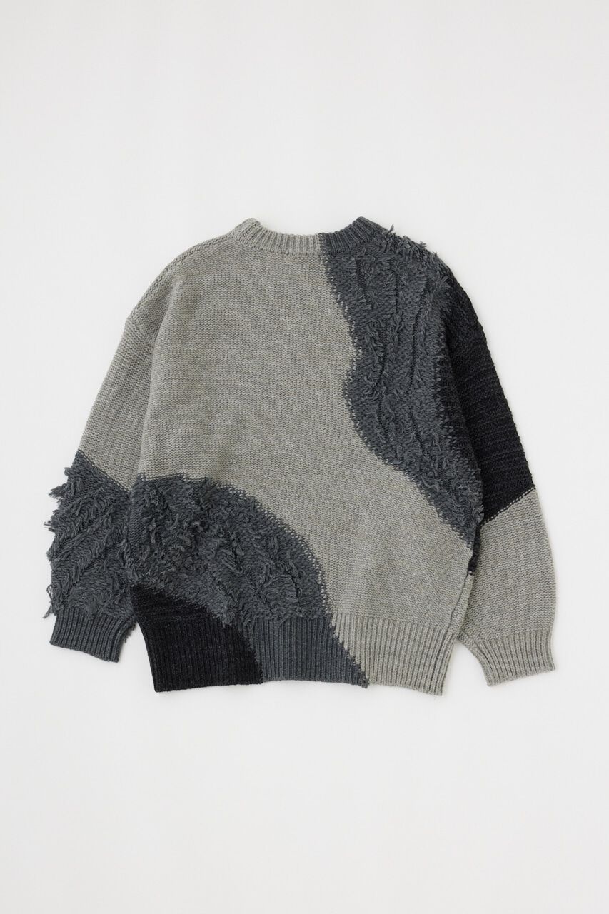 MOUSSY「PATCH DESIGN ニット」|ニット・セーター|