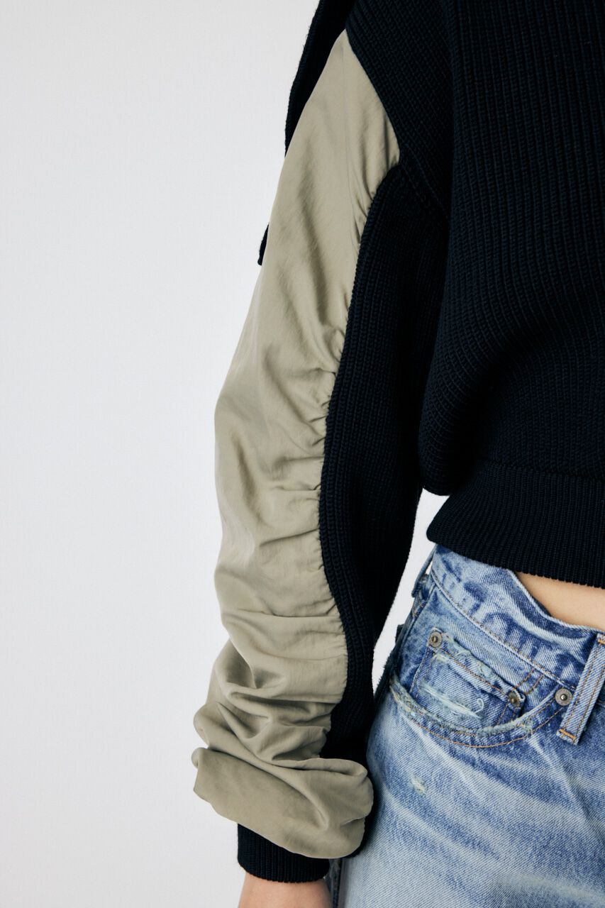 MOUSSY「FLIGHT KNIT JACKET トップス」|その他|