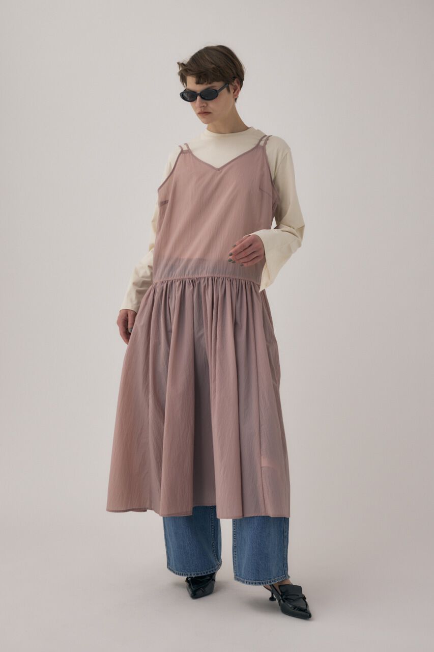 MOUSSY「ﾌｯ素ﾌﾘｰの撥水加工が嬉しいﾘｻｲｸﾙﾅｲﾛﾝ使用 ｴｱｰｼｱｰｷ」|ワンピース|