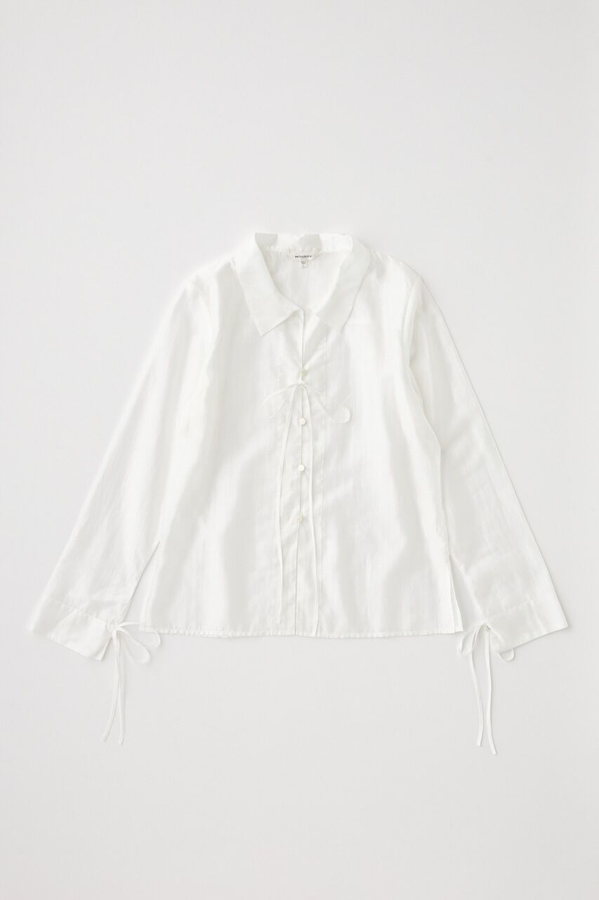 MOUSSY「RIBBON シアーシャツ」|シャツ・ブラウス|