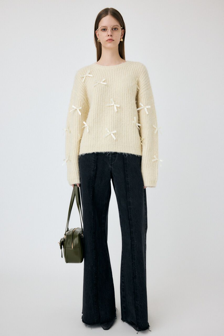 MOUSSY「TWO IN ONE ワイドストレートデニム」|デニム|