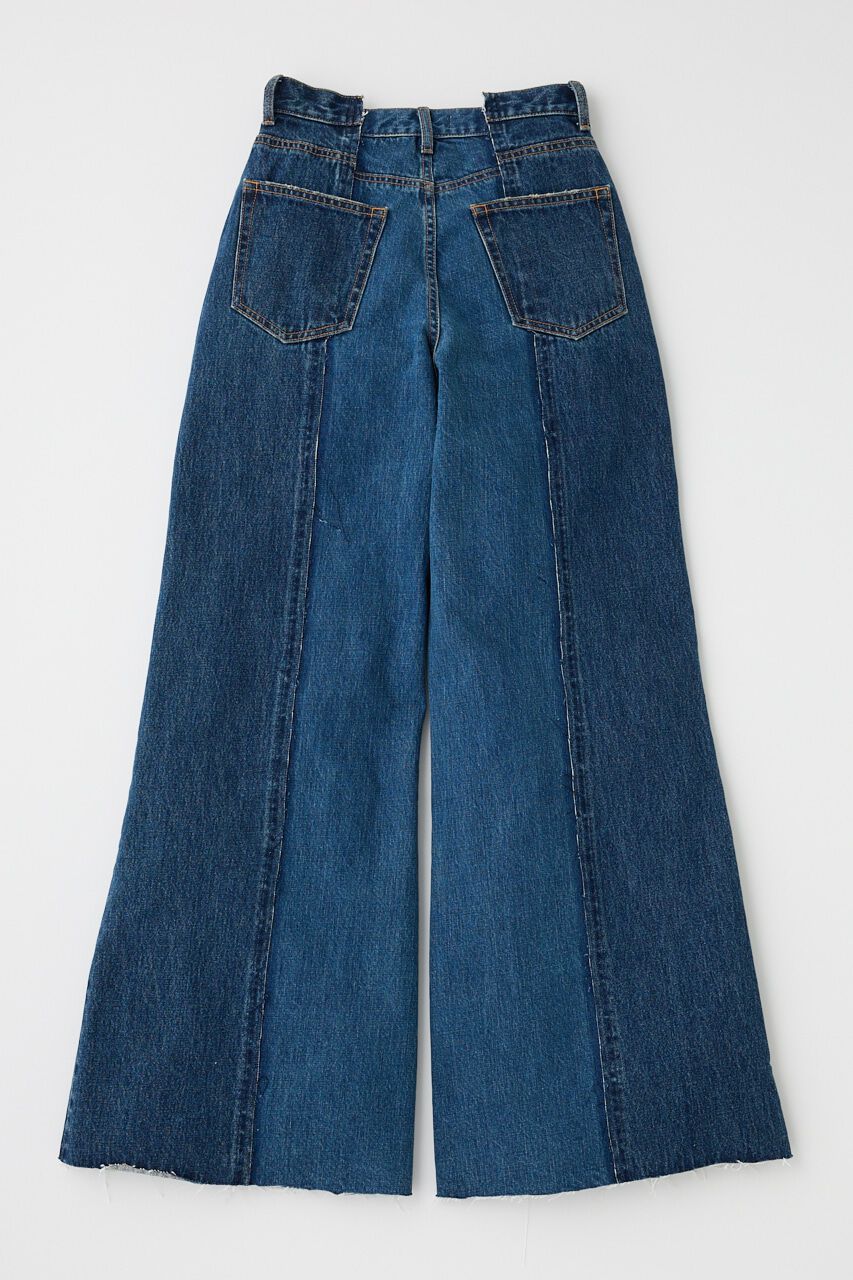 MOUSSY「TWO IN ONE ワイドストレートデニム」|デニム|