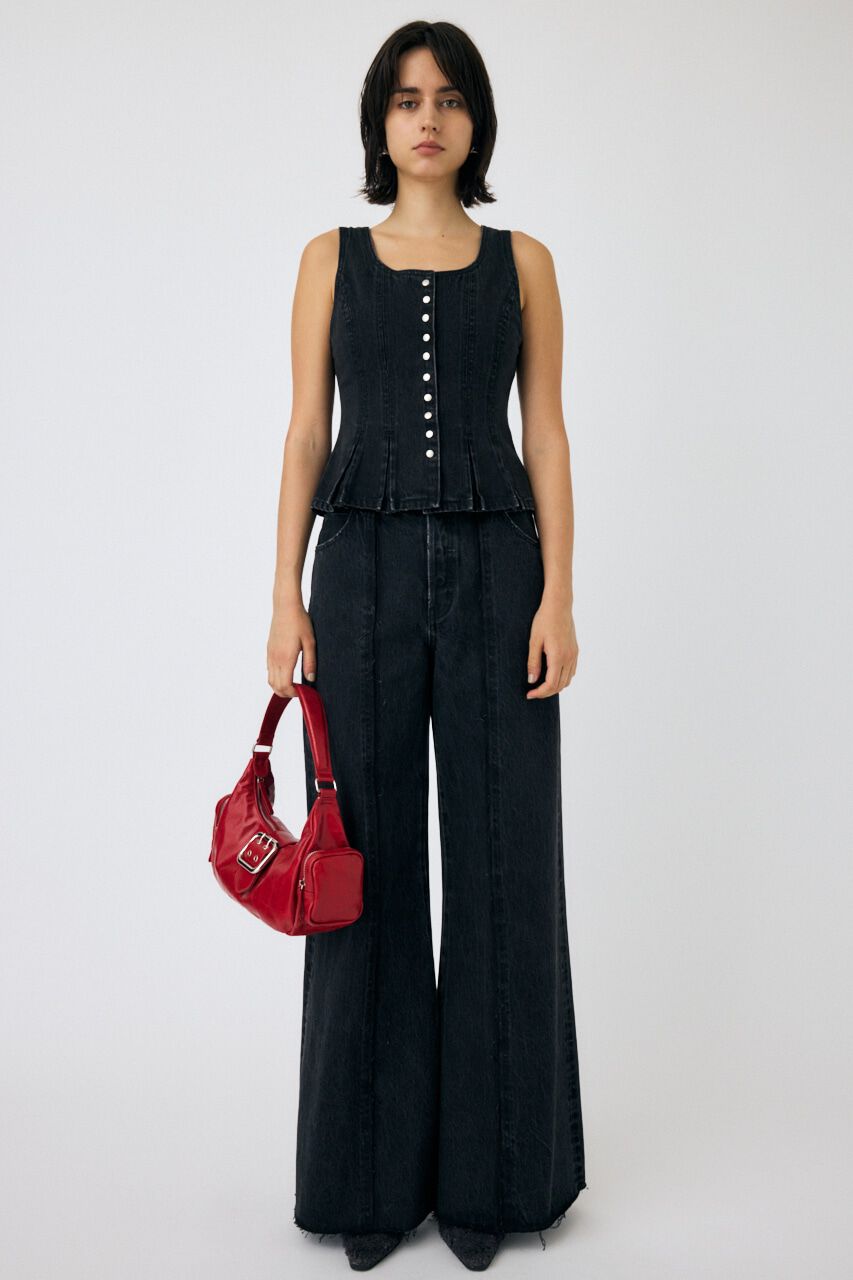 MOUSSY「BUTTON UP デニムトップス」|シャツ・ブラウス|