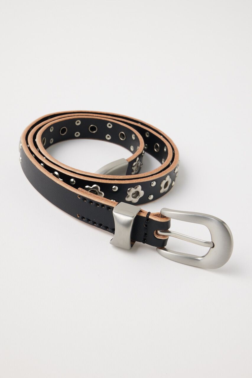 MOUSSY「LEATHER FLORAL EYELET ベルト」|ベルト|