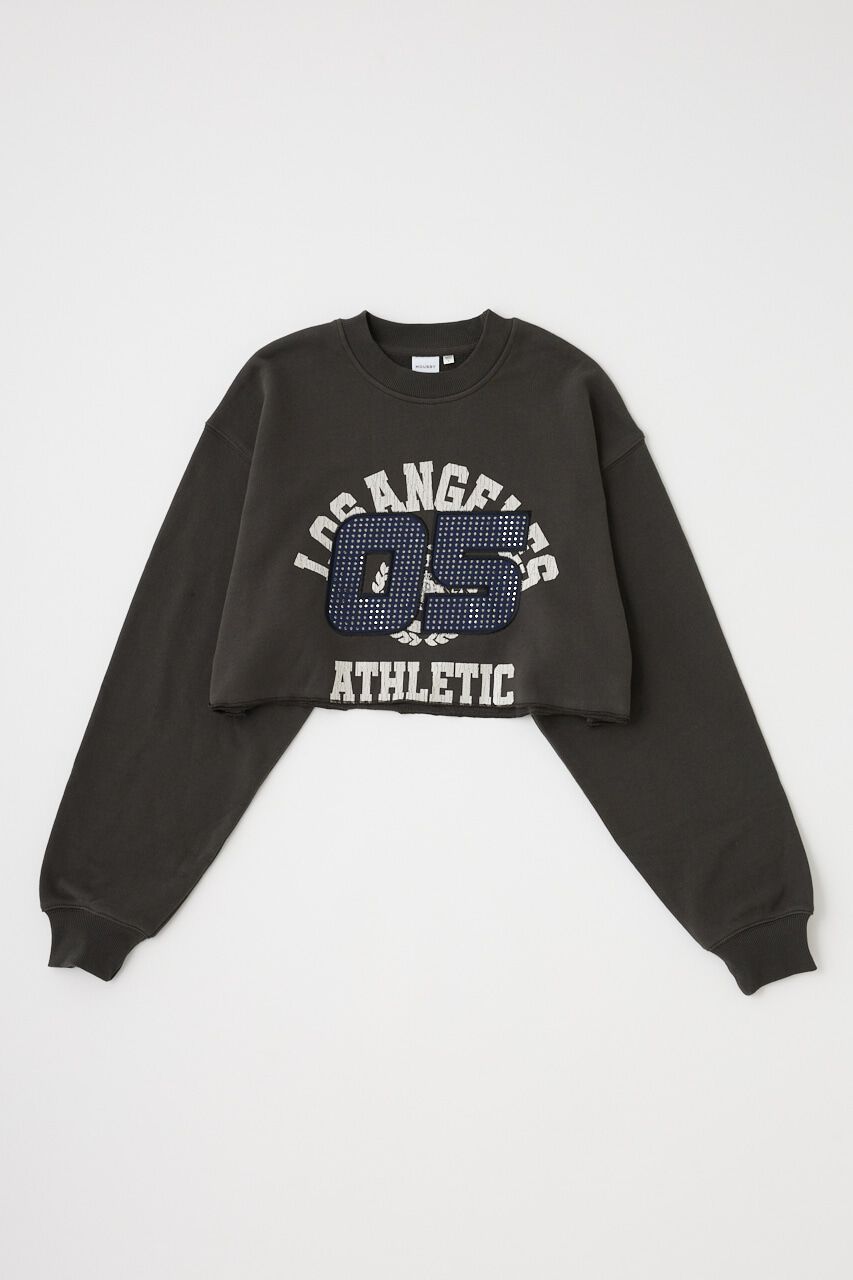 MOUSSY「RHINESTONE NUMBER REMAKE プルオーバー」|パーカー|