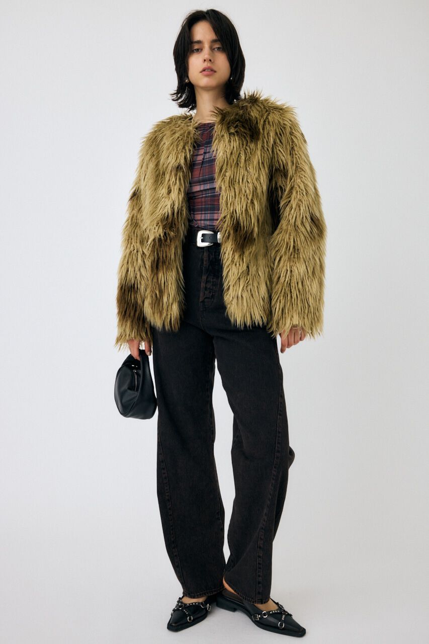 MOUSSY「MESSY FAUX ファーコート」|その他|