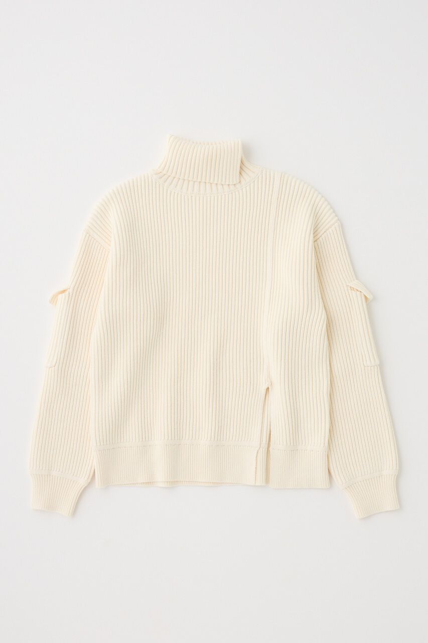 MOUSSY「SLIT ハイネックセーター」|ニット・セーター|