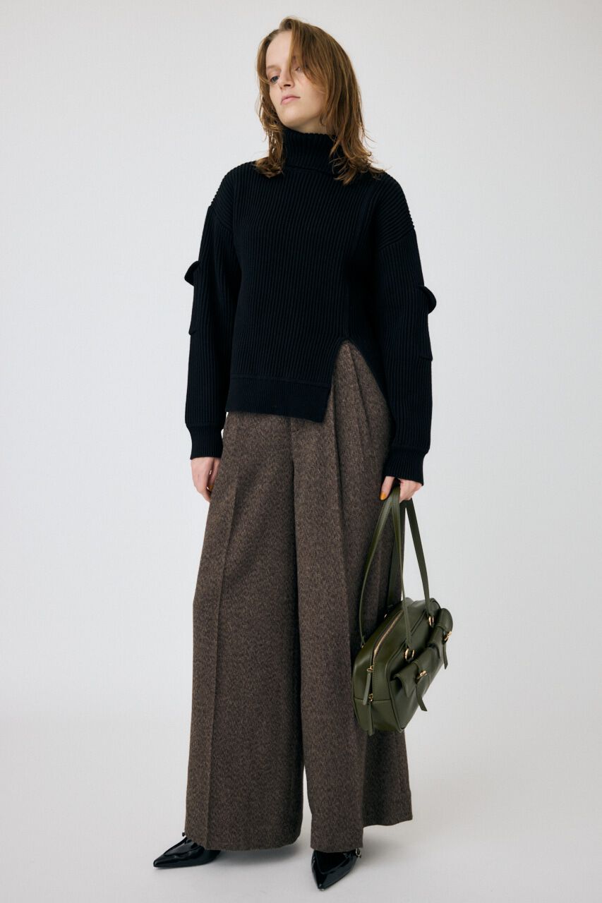 MOUSSY「SLIT ハイネックセーター」|ニット・セーター|