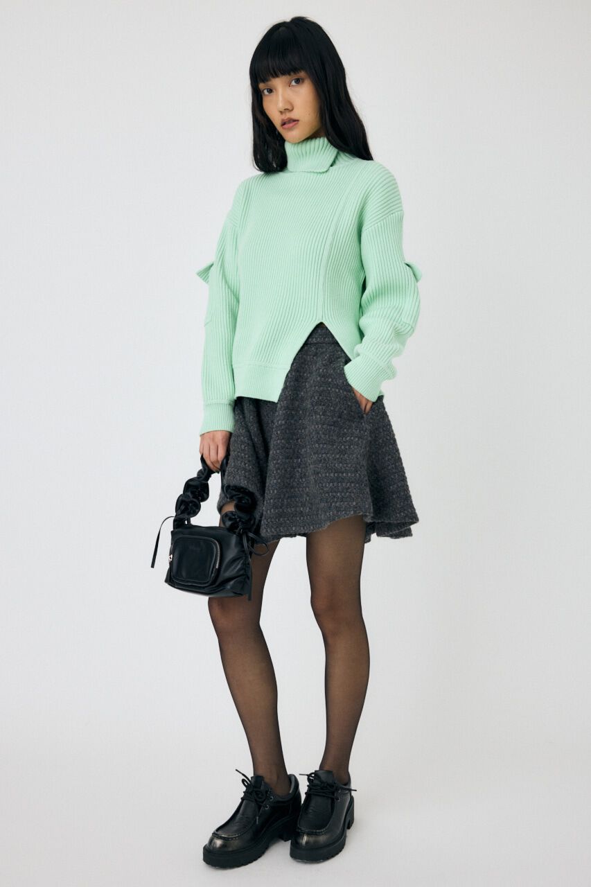 MOUSSY「SLIT ハイネックセーター」|ニット・セーター|