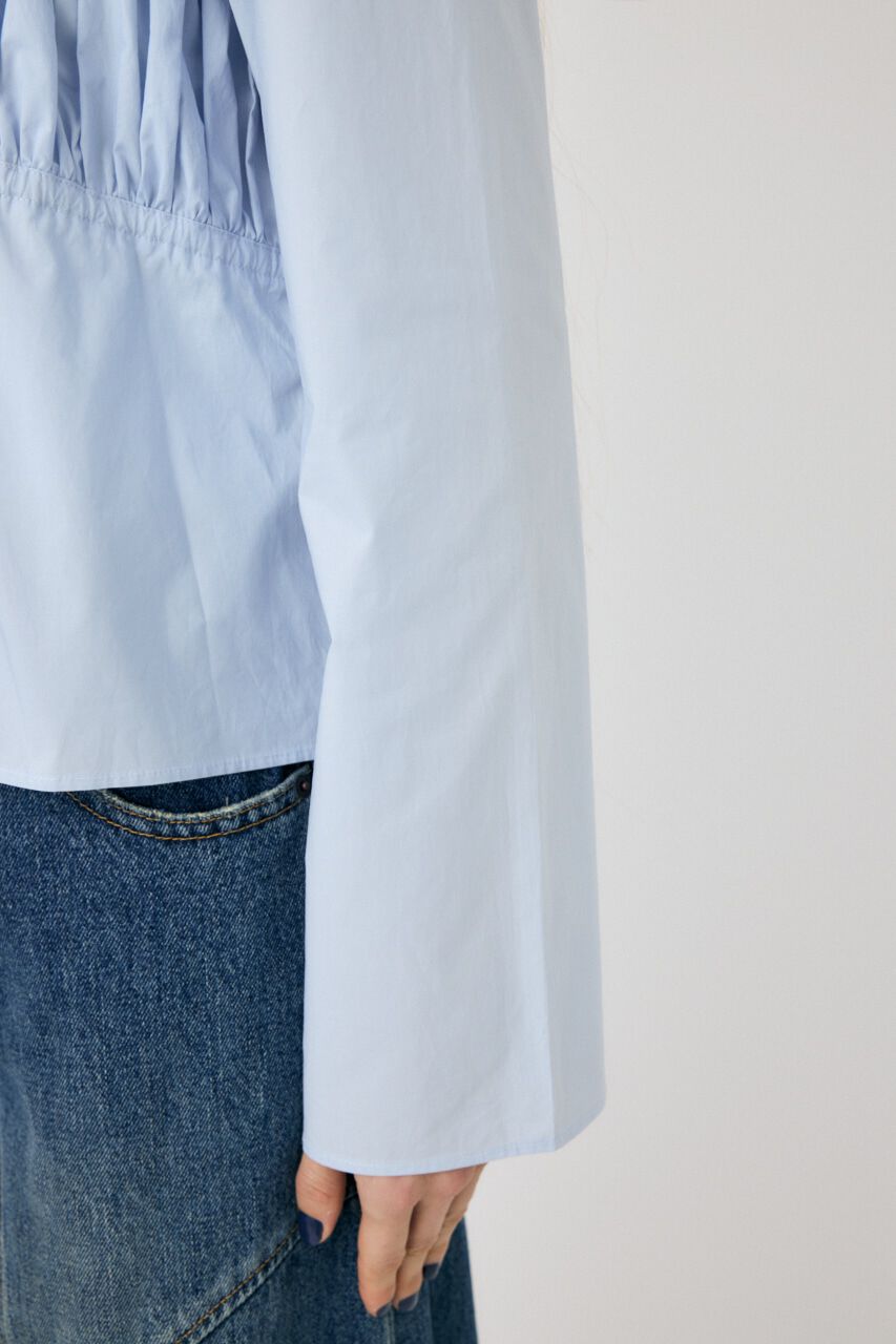 MOUSSY「FRONT RIBBON GATHER ブラウス」|シャツ・ブラウス|