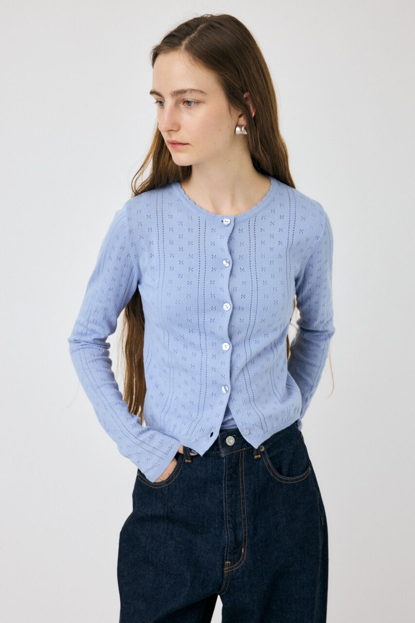 MOUSSY「PICOT EYELET ニットアンサンブル」|ニット・セーター|