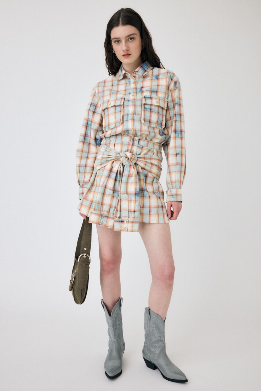 MOUSSY「BLEACH CHECK シャツ」|シャツ・ブラウス|